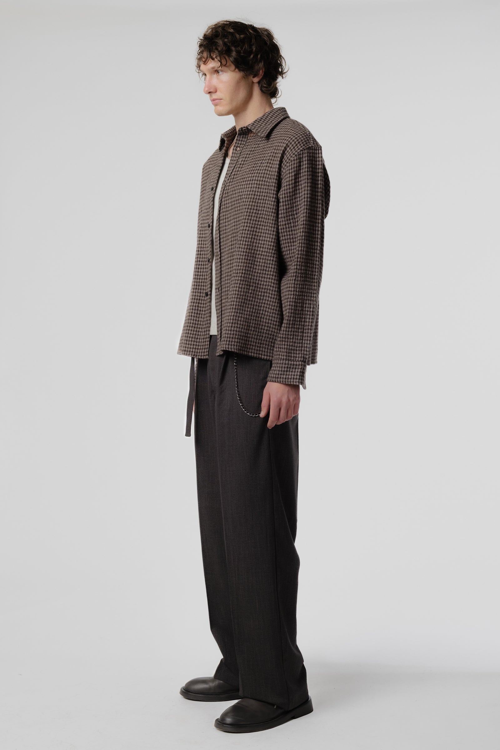 Hold LS Shirt - Brown Check