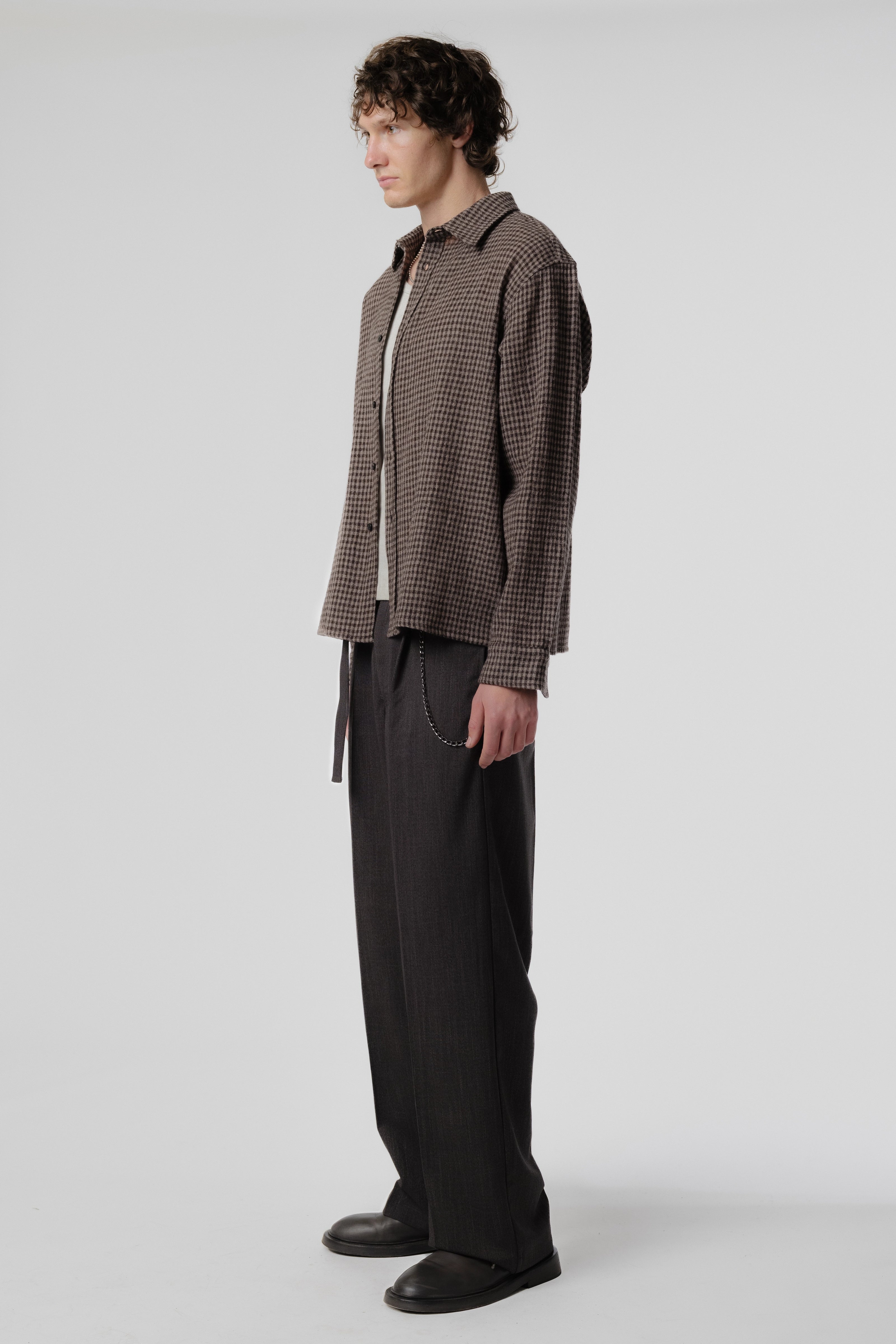Hold LS Shirt - Brown Check