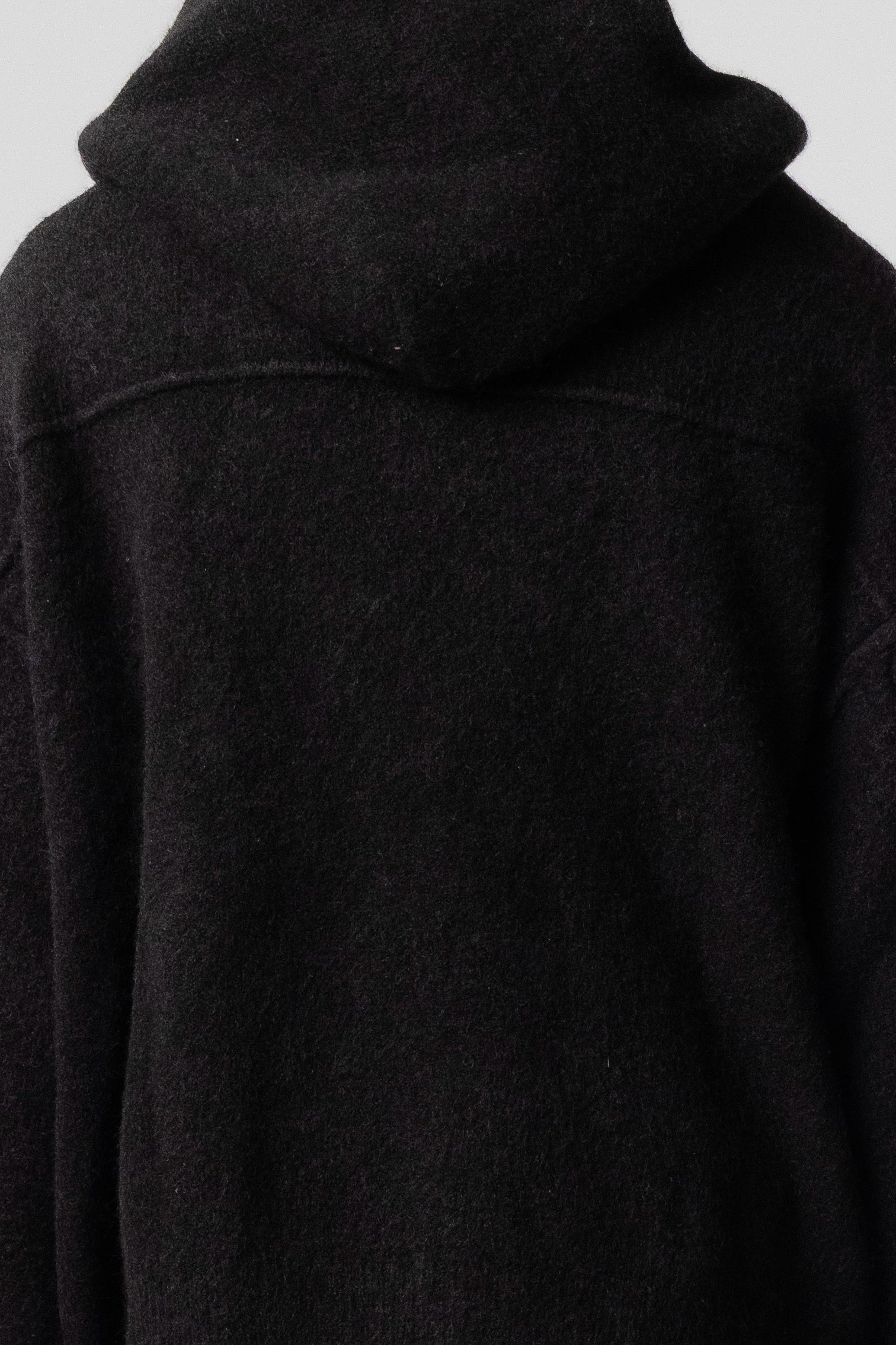 Knit Zip Hood - Black