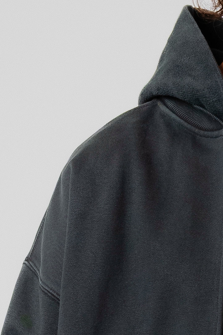 Bomber Zip Hood - Black