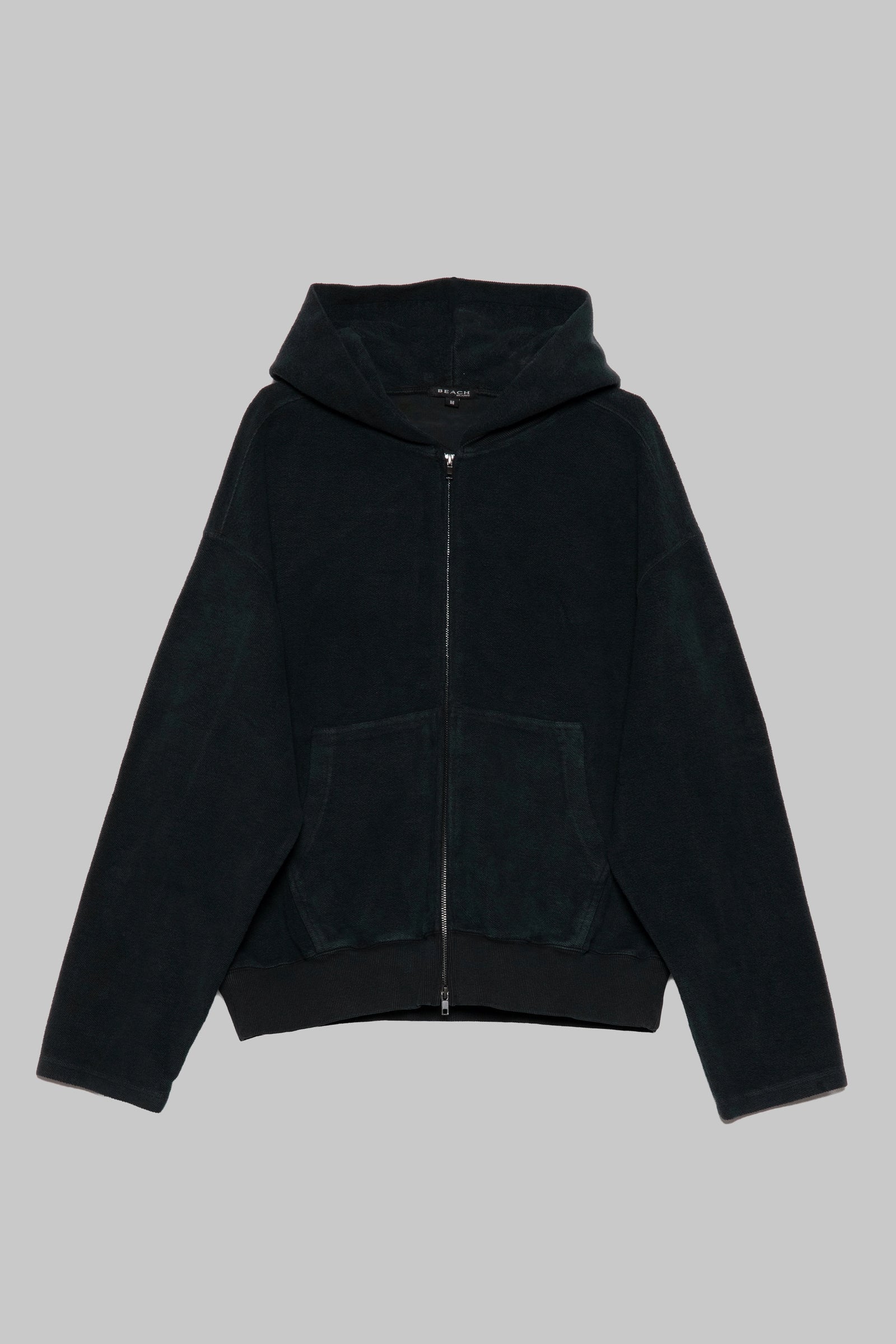 Bomber Zip Hood - Black