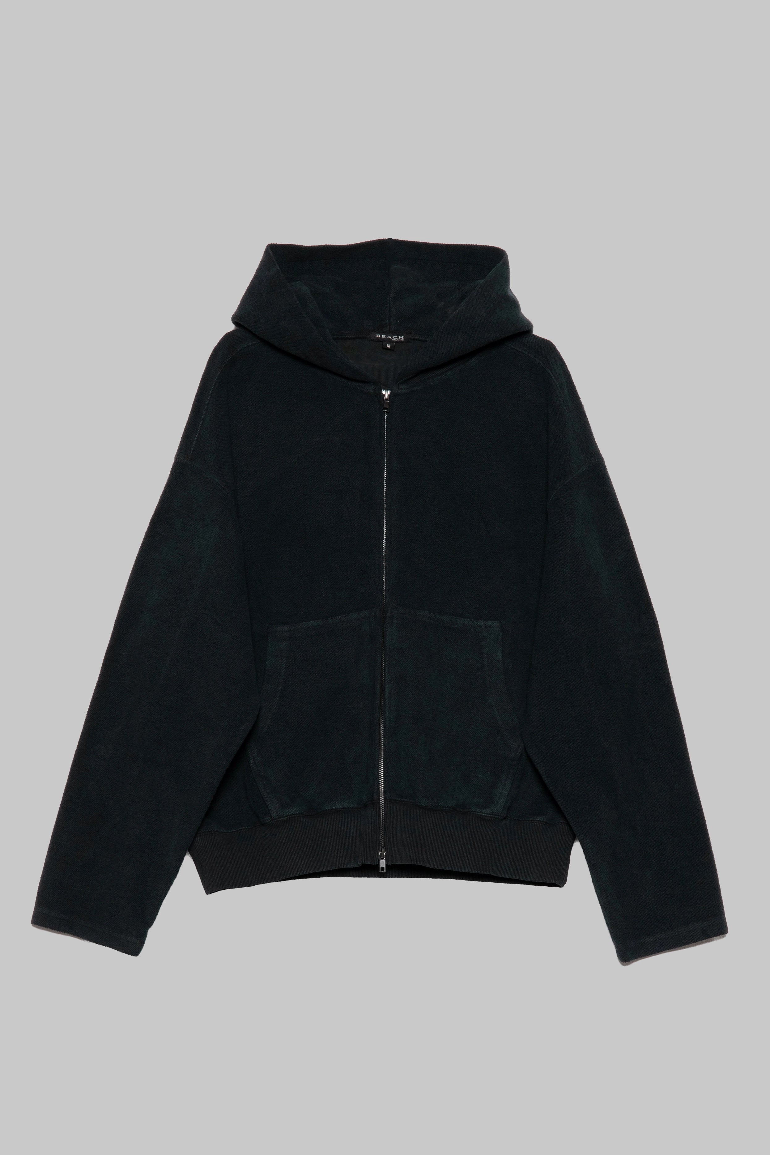 Bomber Zip Hood - Black