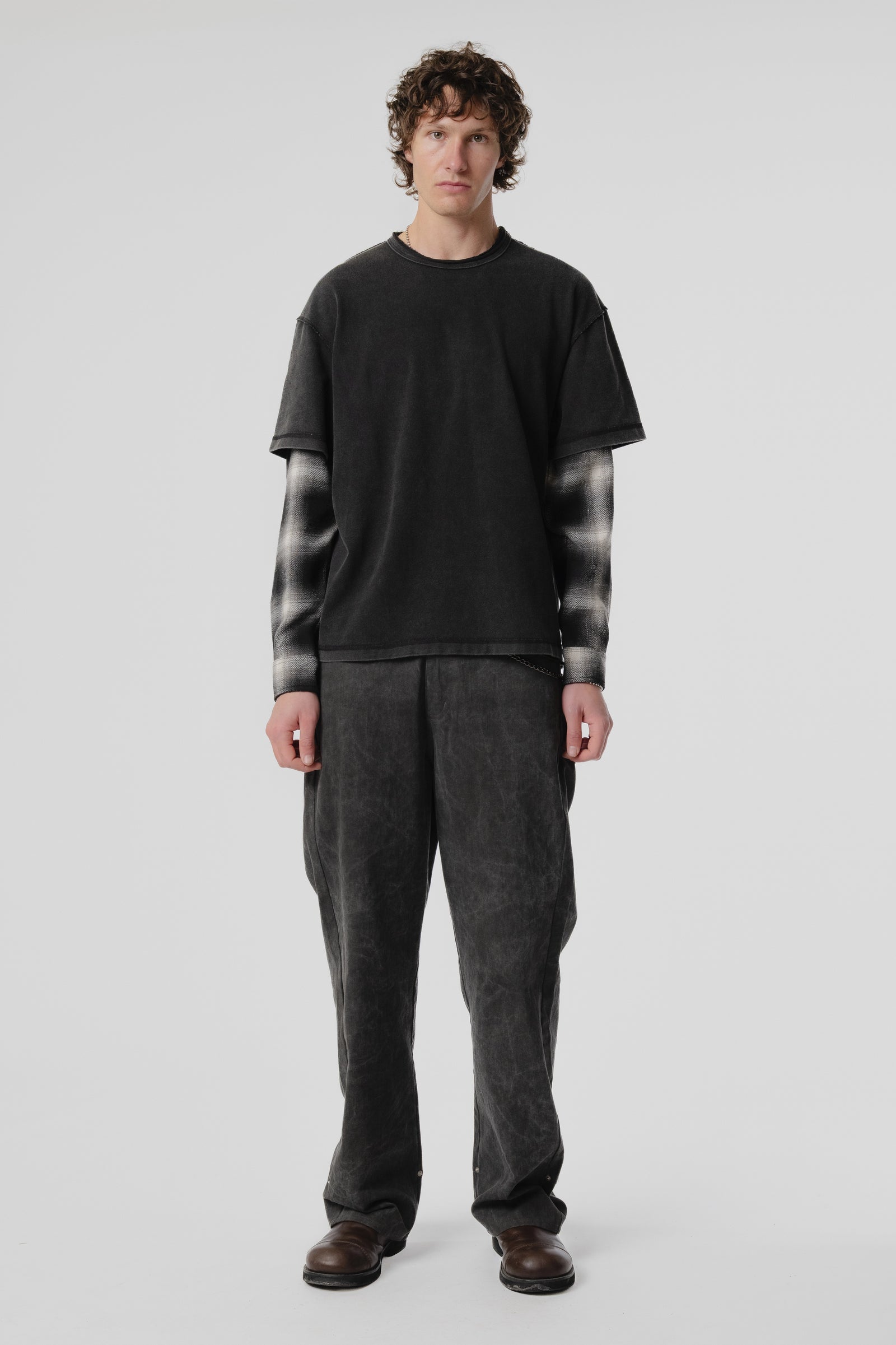 Dead End Shirt - Black/Plaid