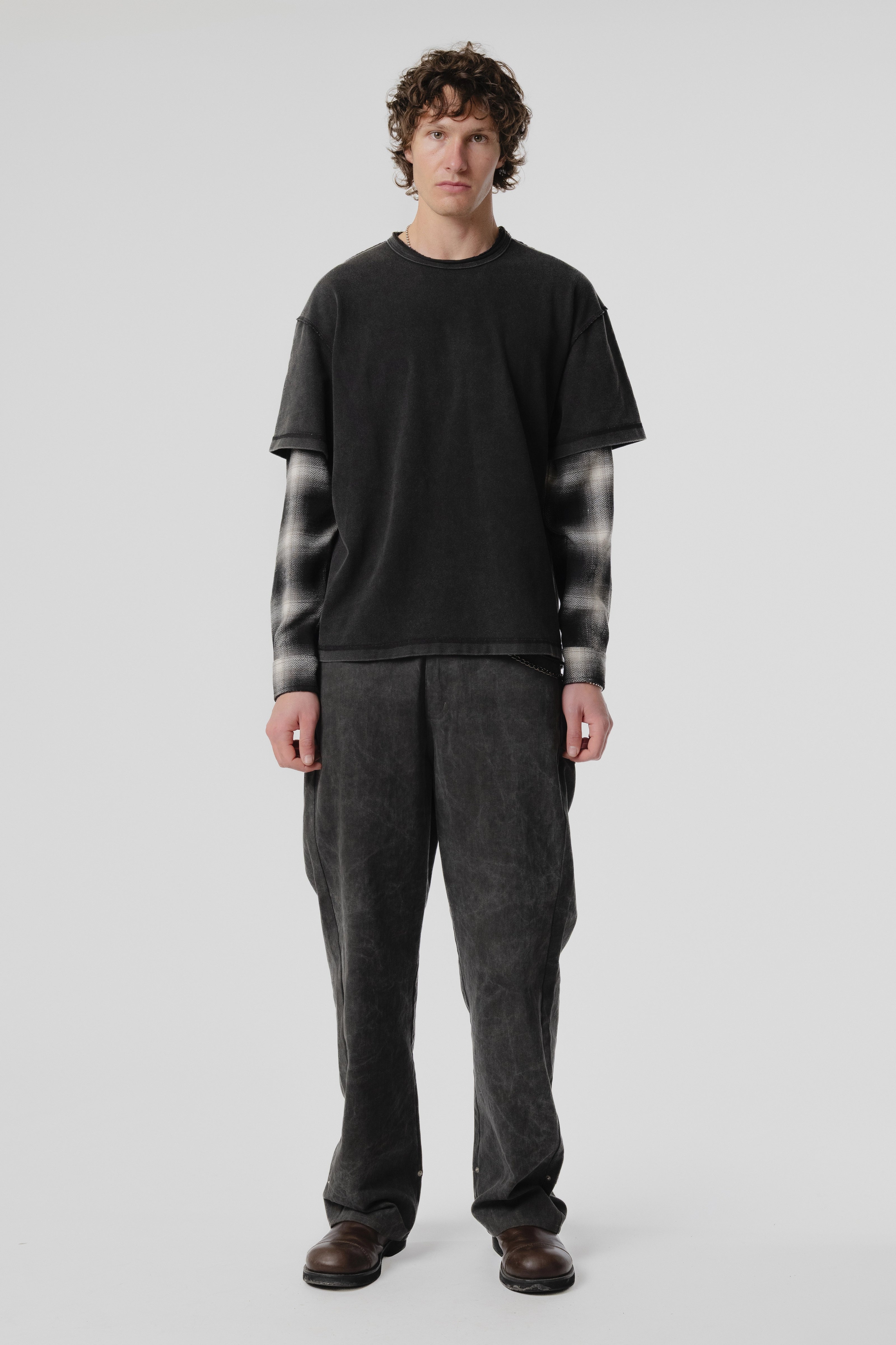 Dead End Shirt - Black/Plaid