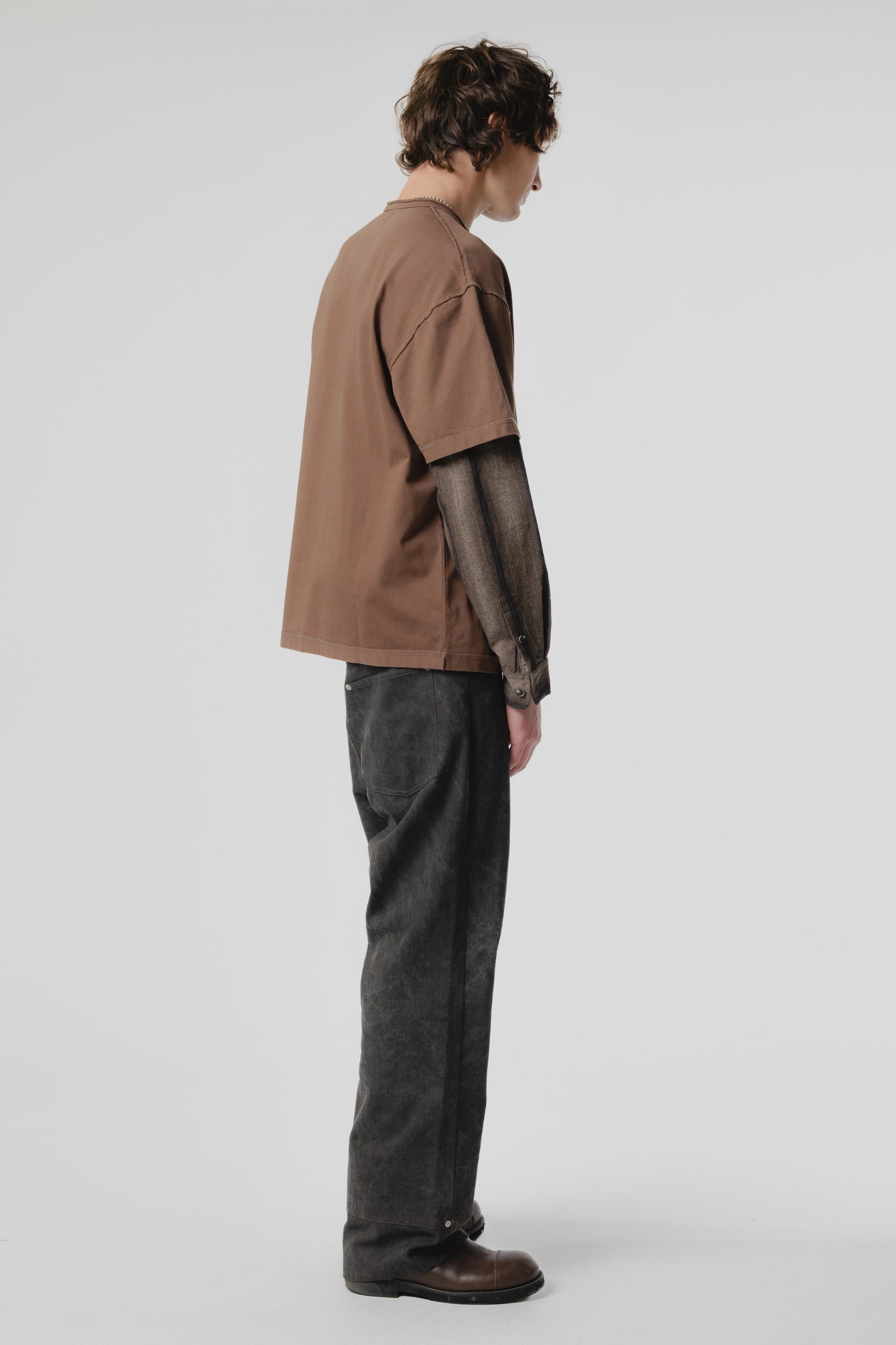 Dead End Shirt - Brown/Ash Stripe