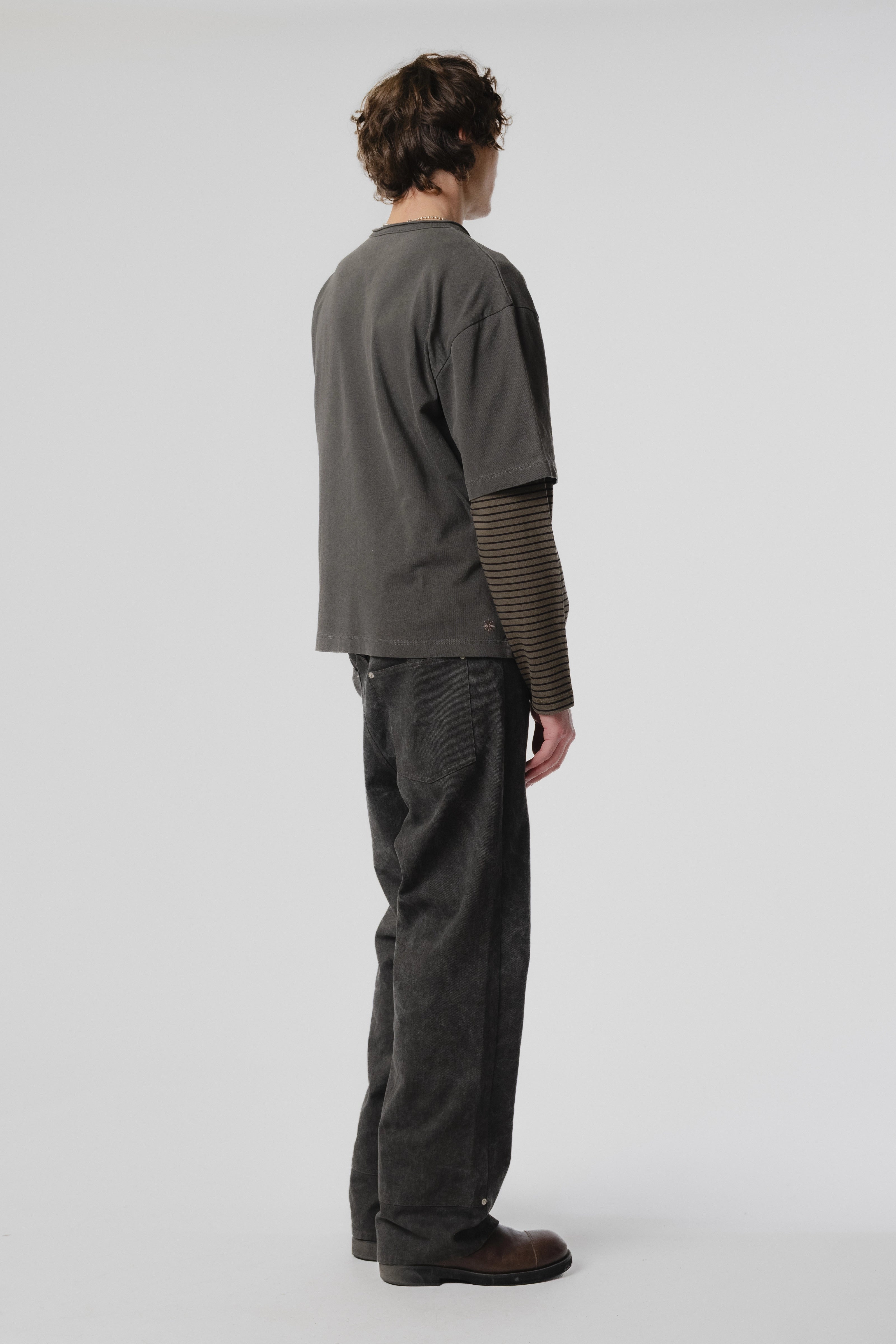 Dream Layer T-Shirt - Charcoal Stripe