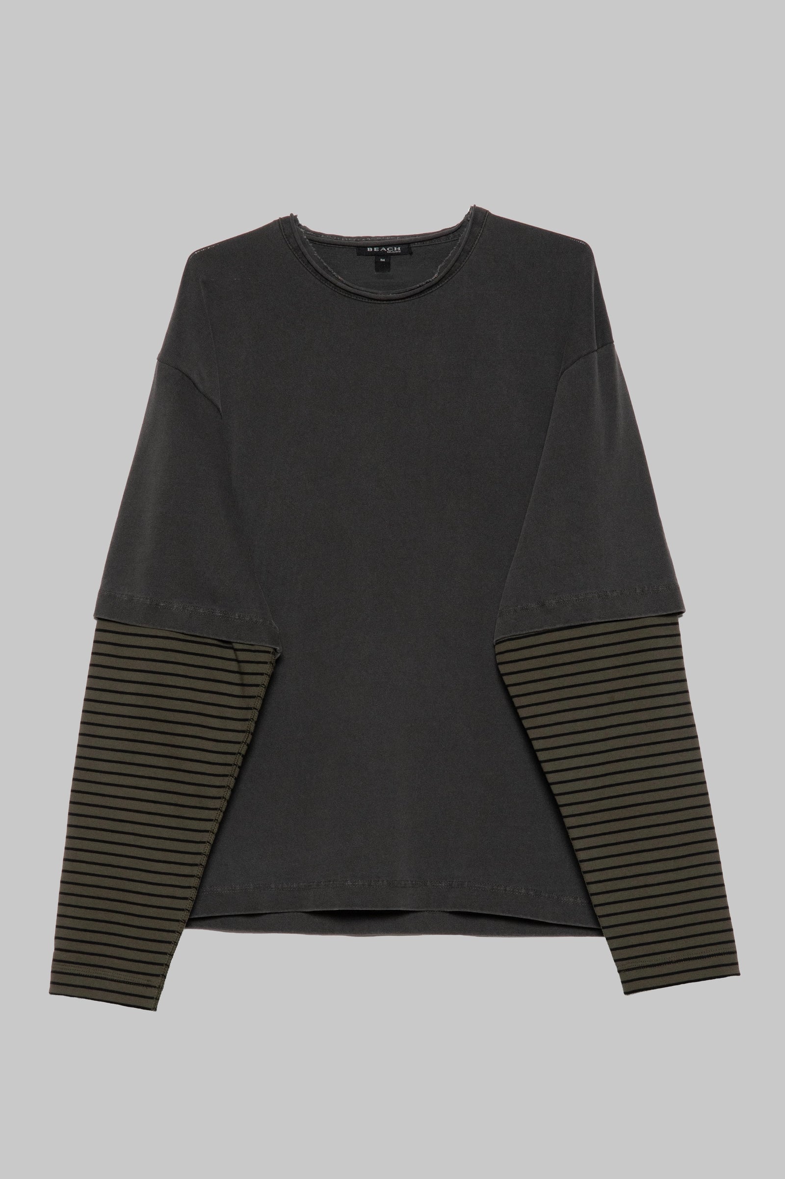 Dream Layer T-Shirt - Charcoal Stripe