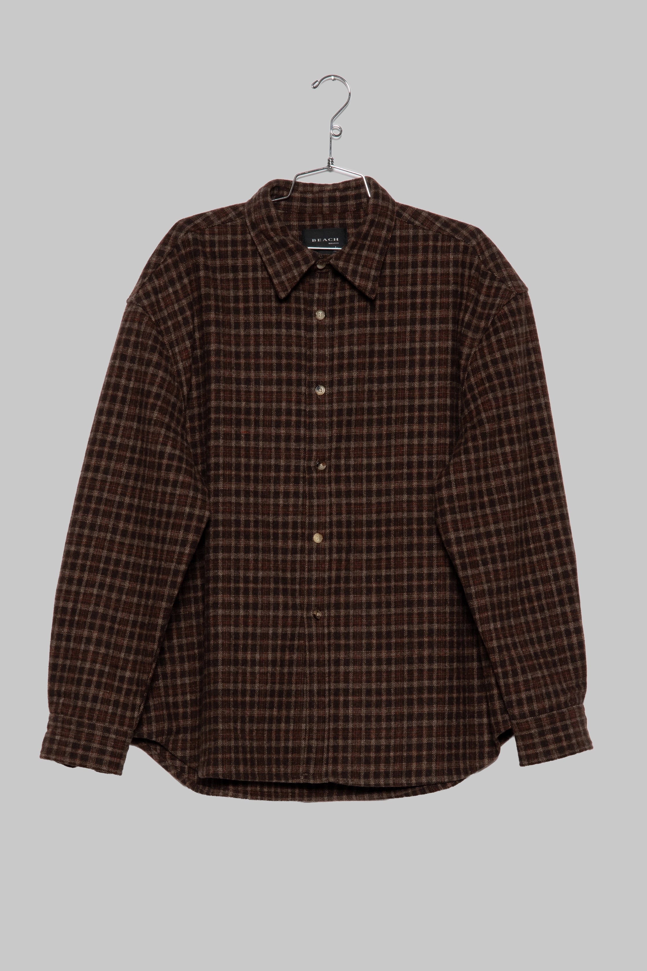 Drop LS Shirt - Brown Plaid