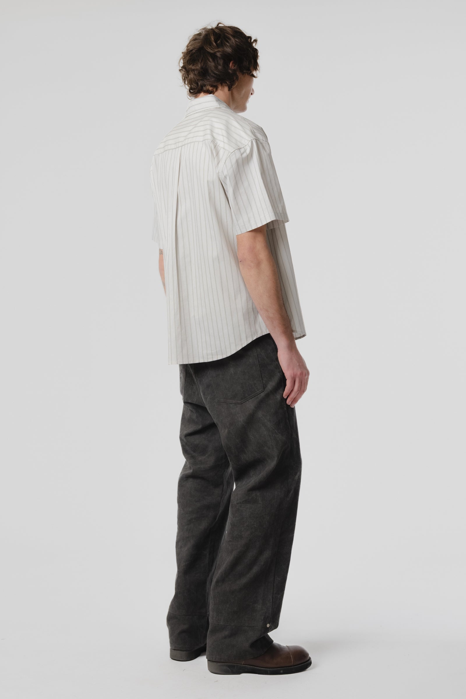 Drop SS Shirt - Grey Stripe
