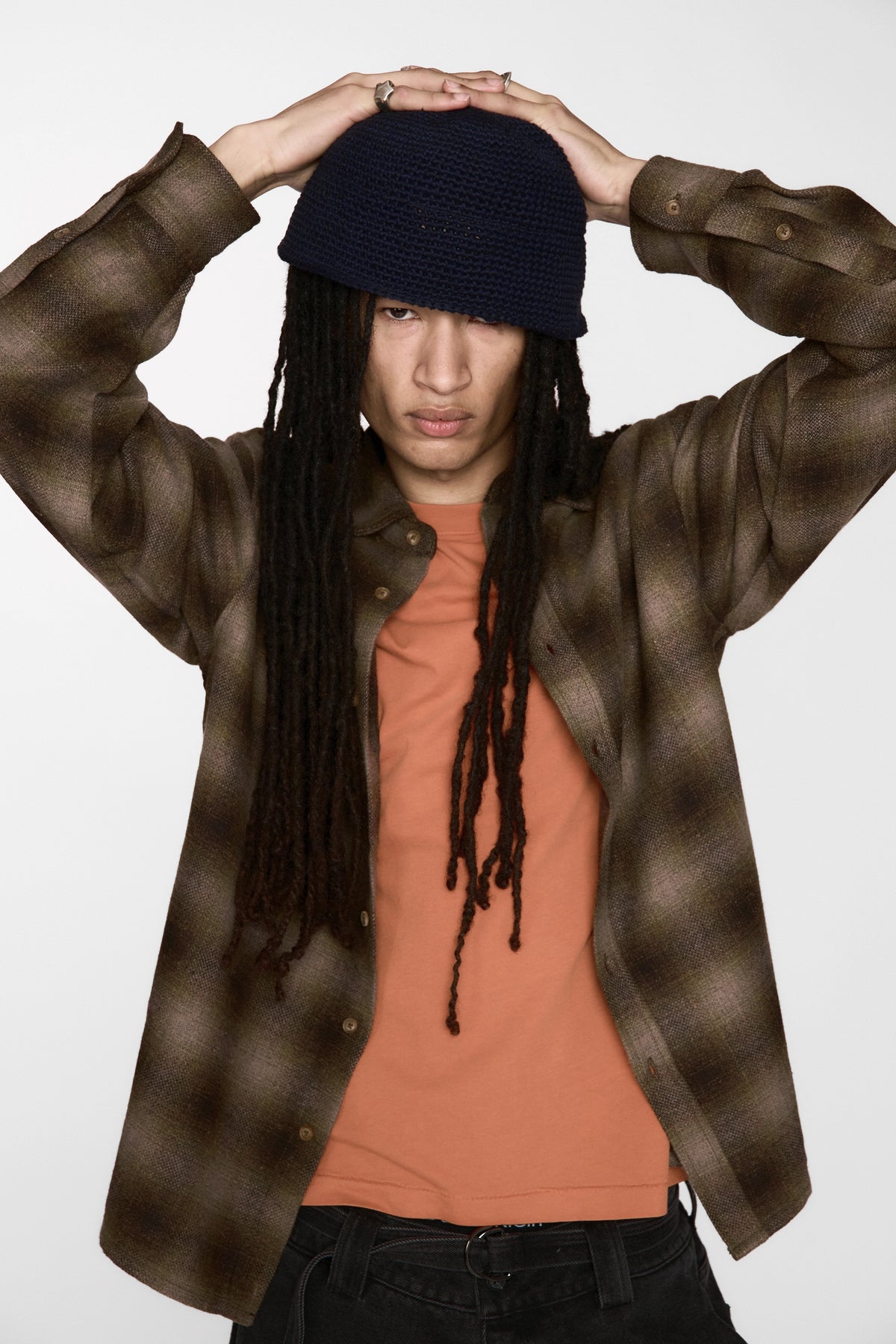 Hold LS Shirt - Brown Plaid