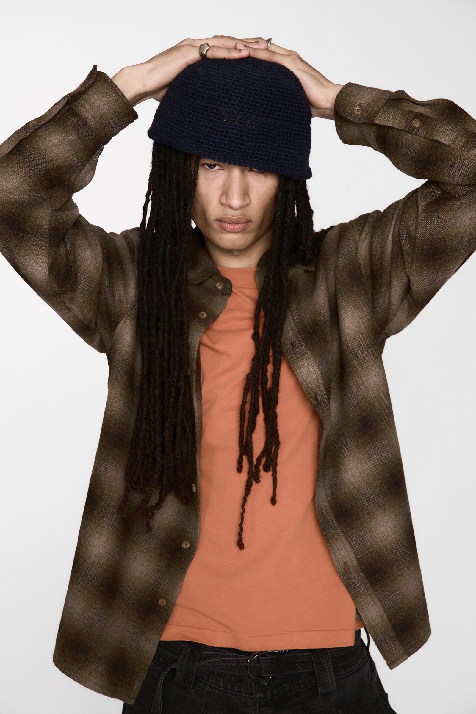 Hold LS Shirt - Brown Plaid