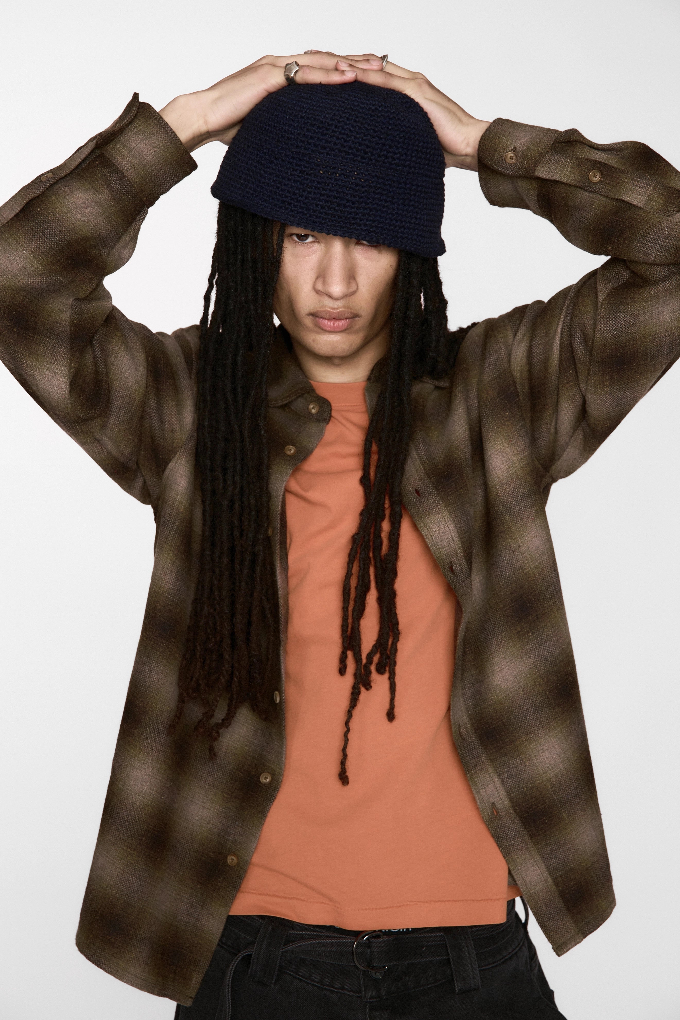 Hold LS Shirt - Brown Plaid