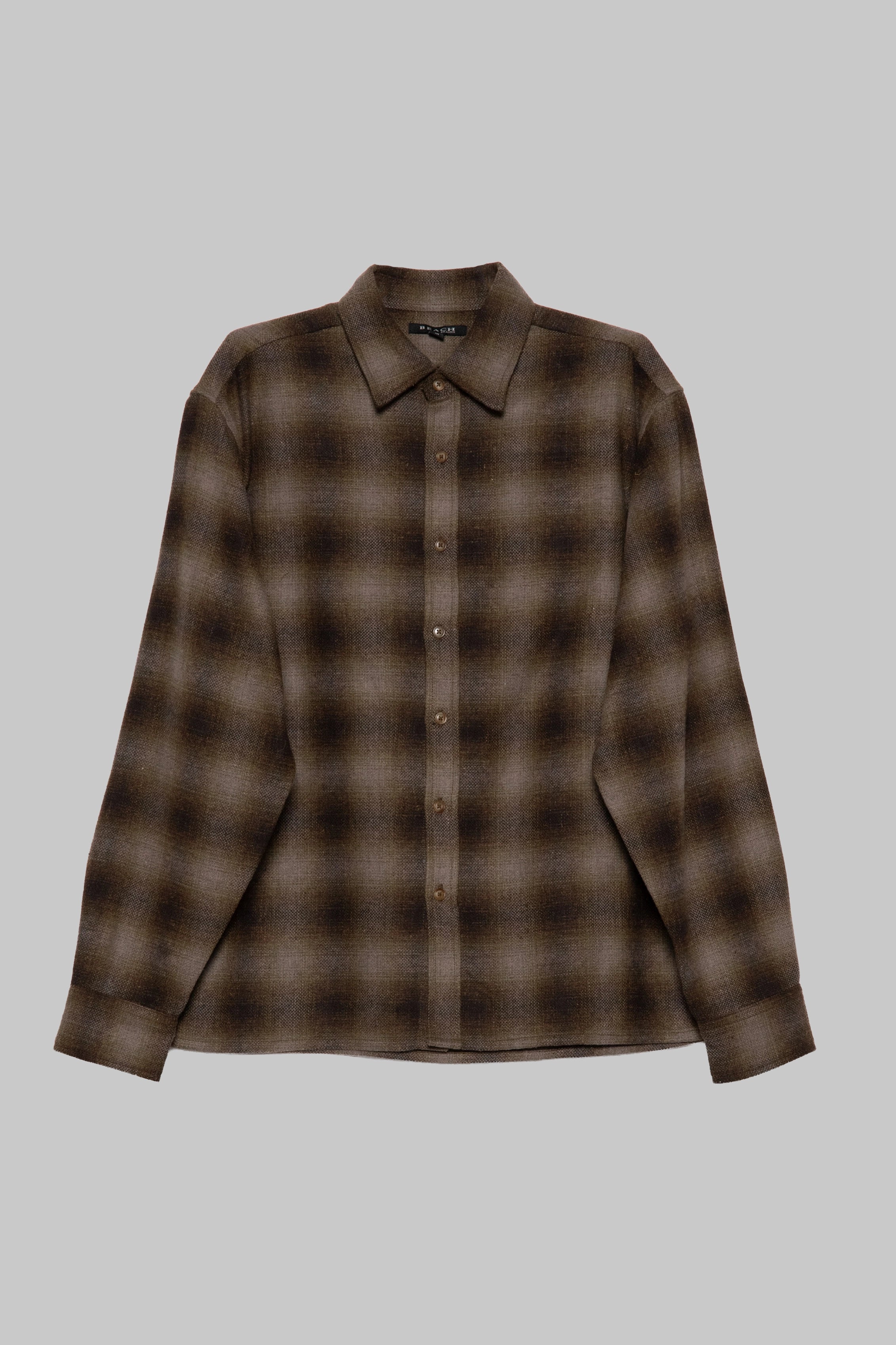 Hold LS Shirt - Brown Plaid