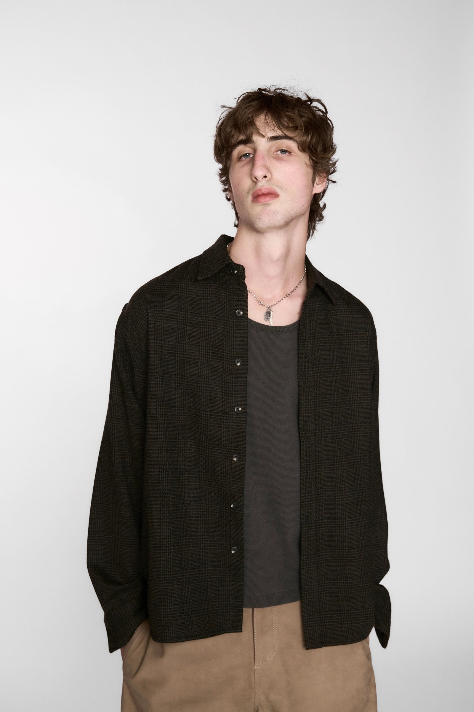 Hold LS Shirt - Green/Black Plaid