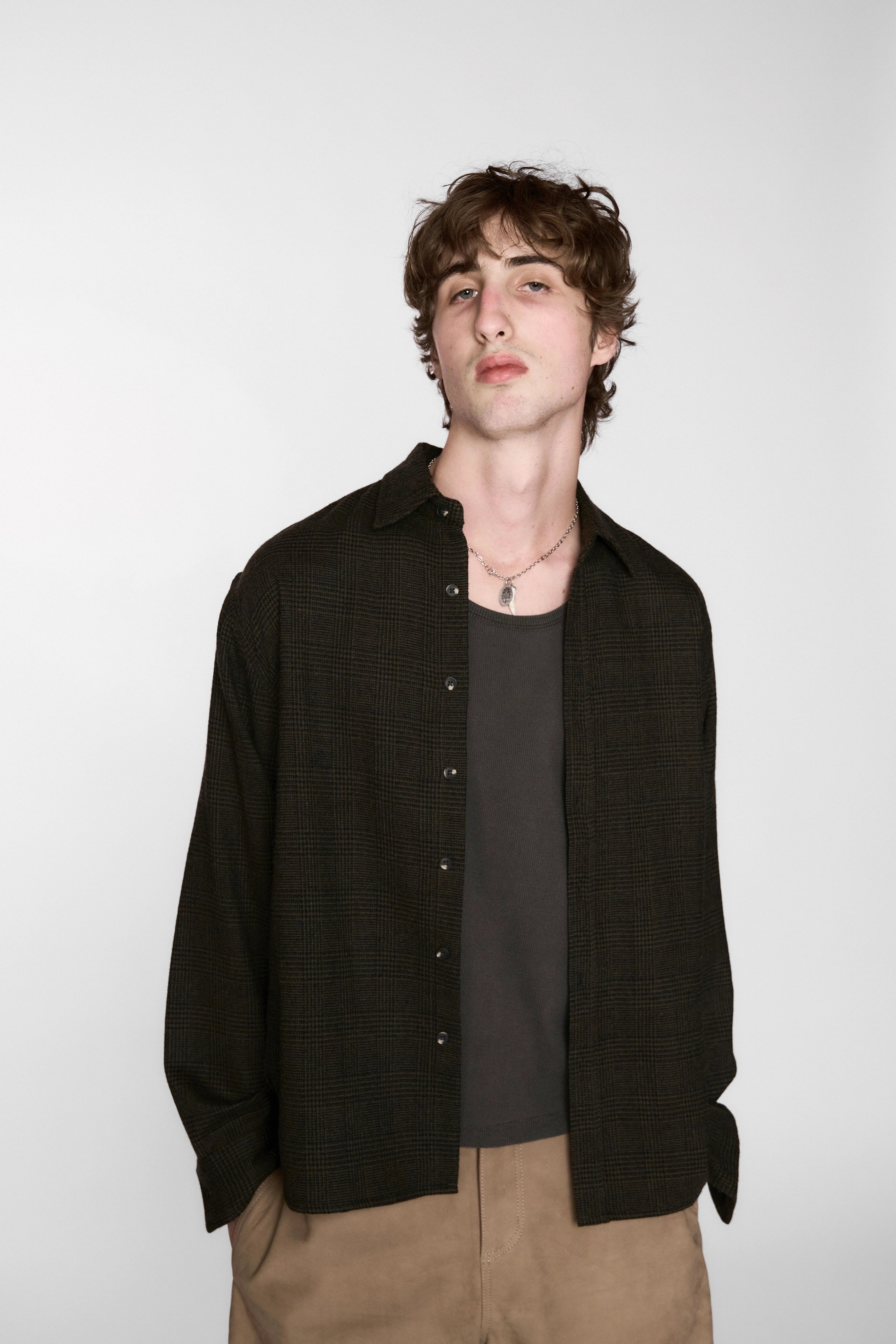 Hold LS Shirt - Green/Black Plaid