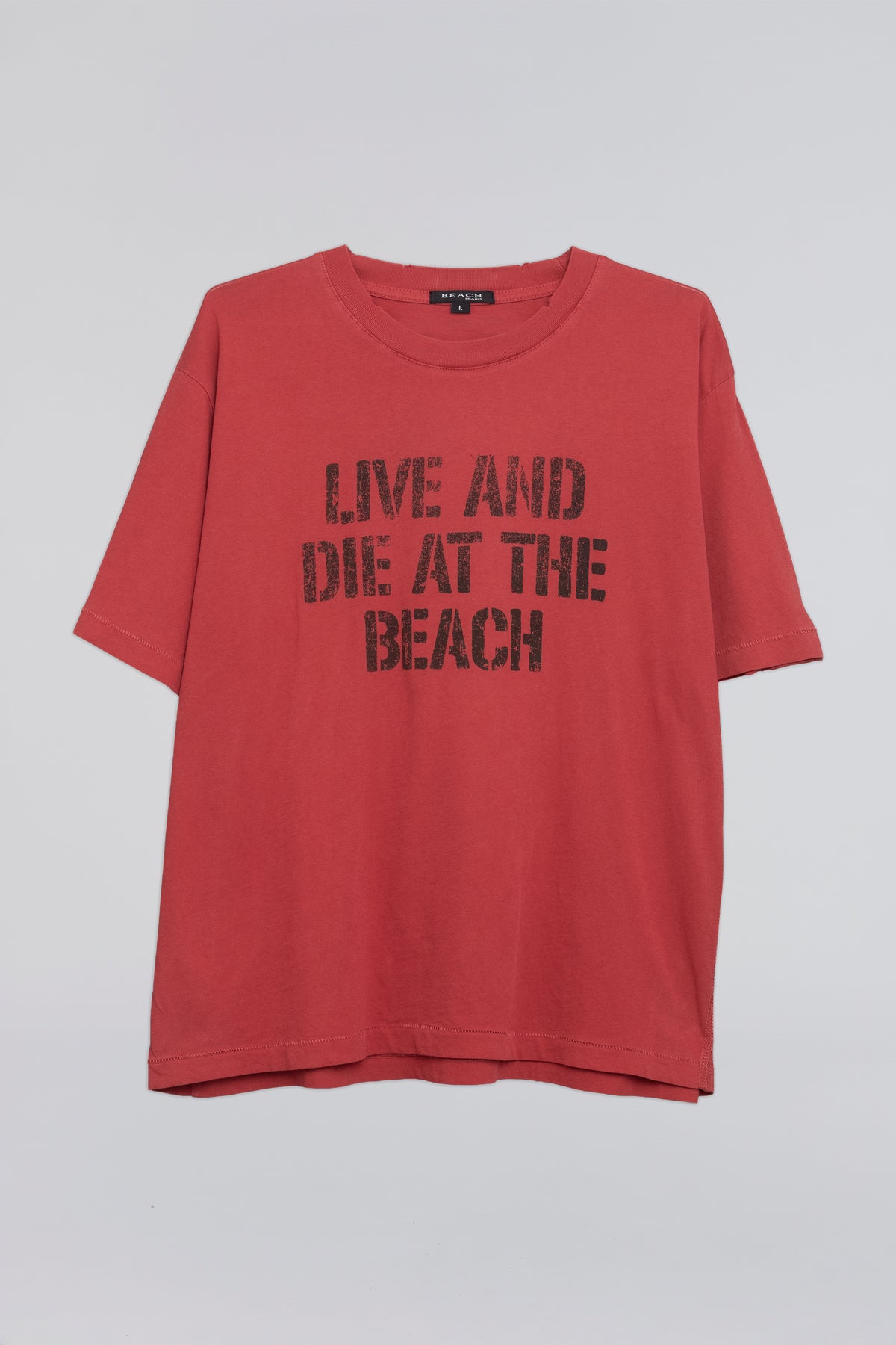 LIVE AND DIE TIDE T-SHIRT - RED
