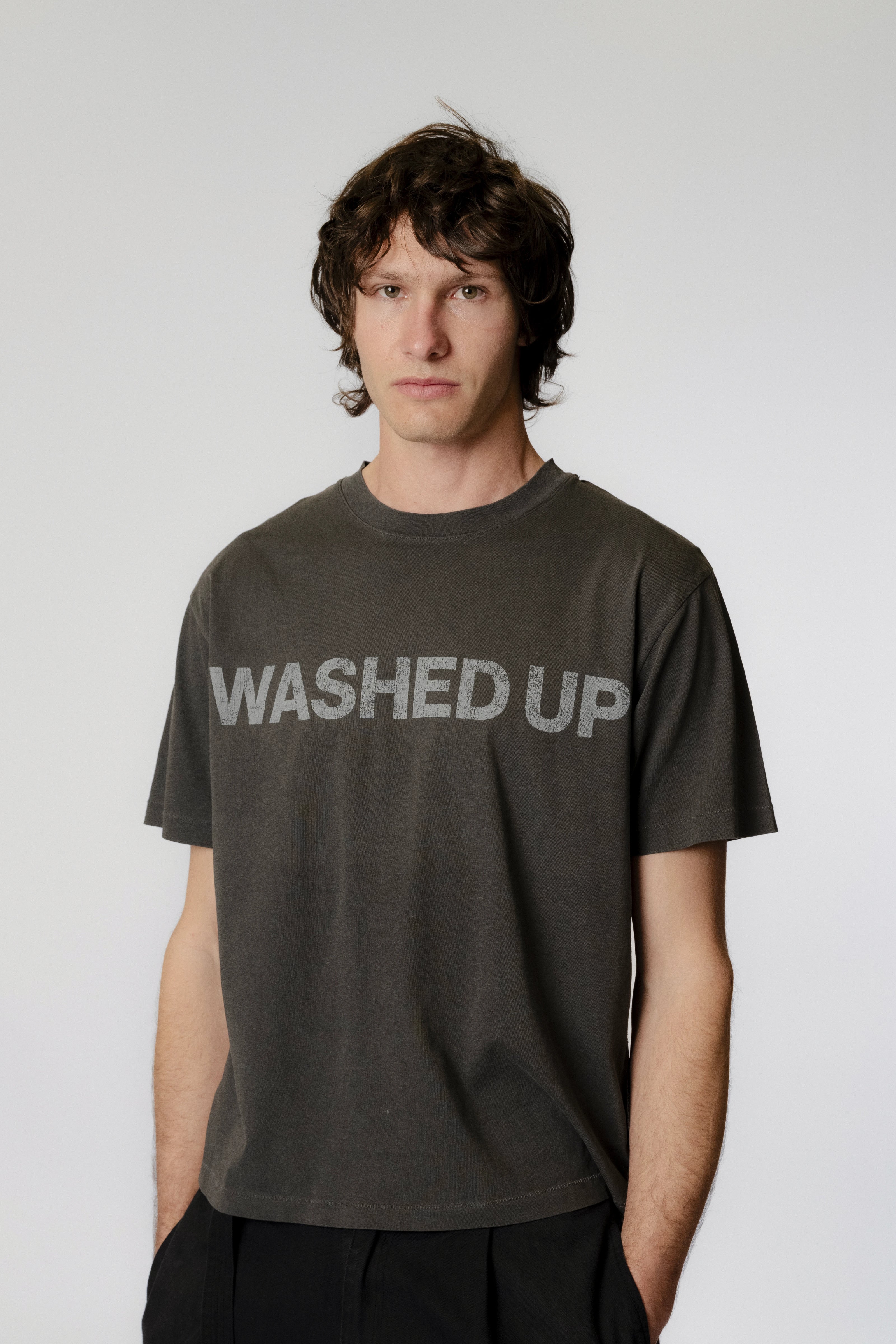 Washed Up Tide T-Shirt - Charcoal
