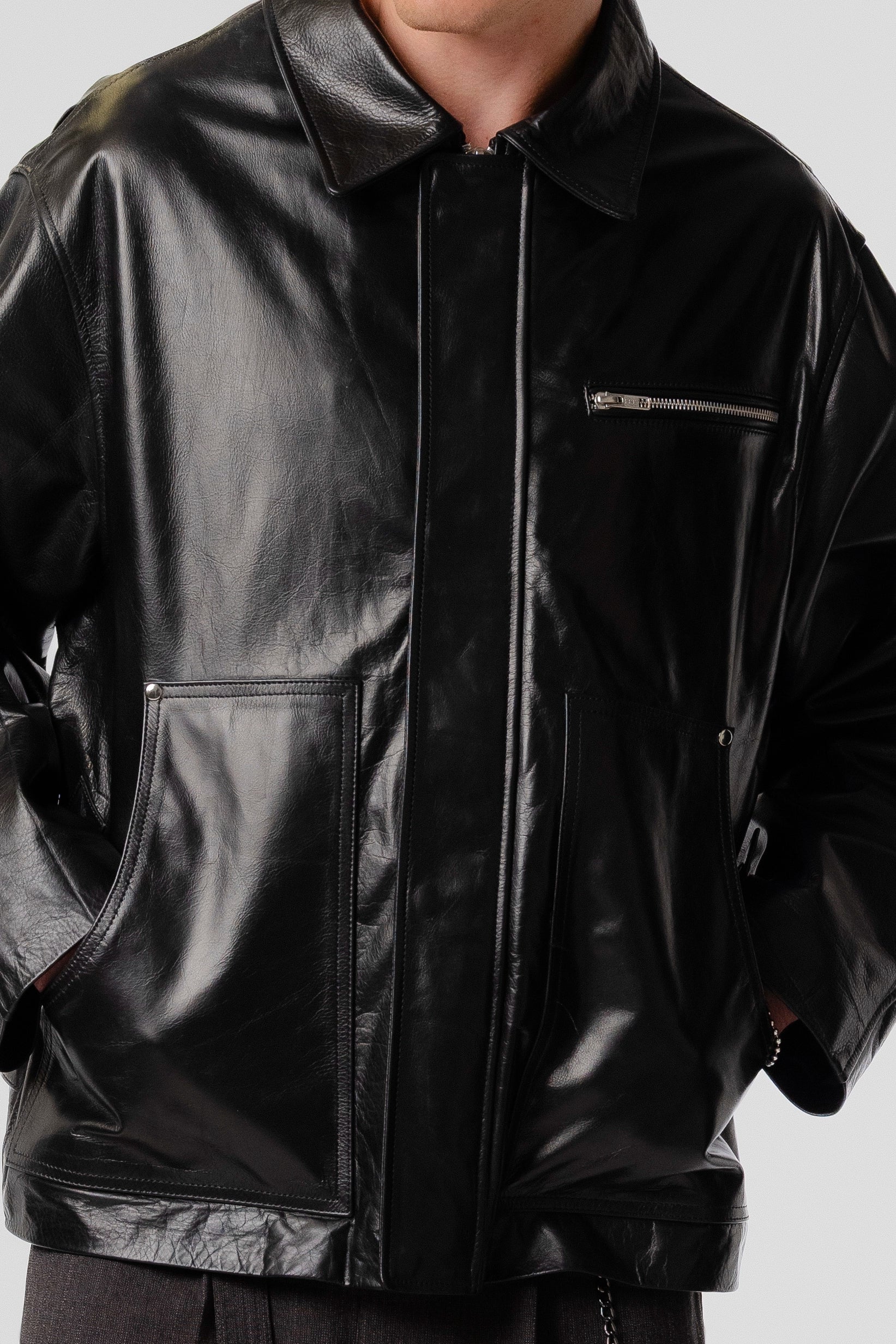 Welding Jacket - Gloss Black