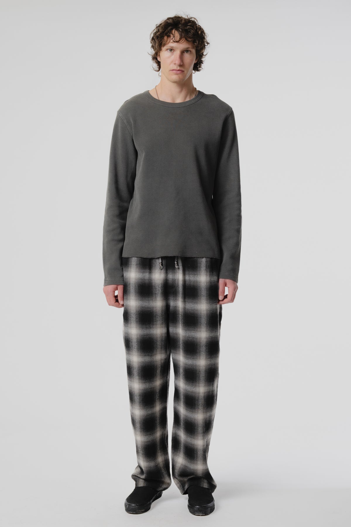 Baggy Pant - Black/Plaid
