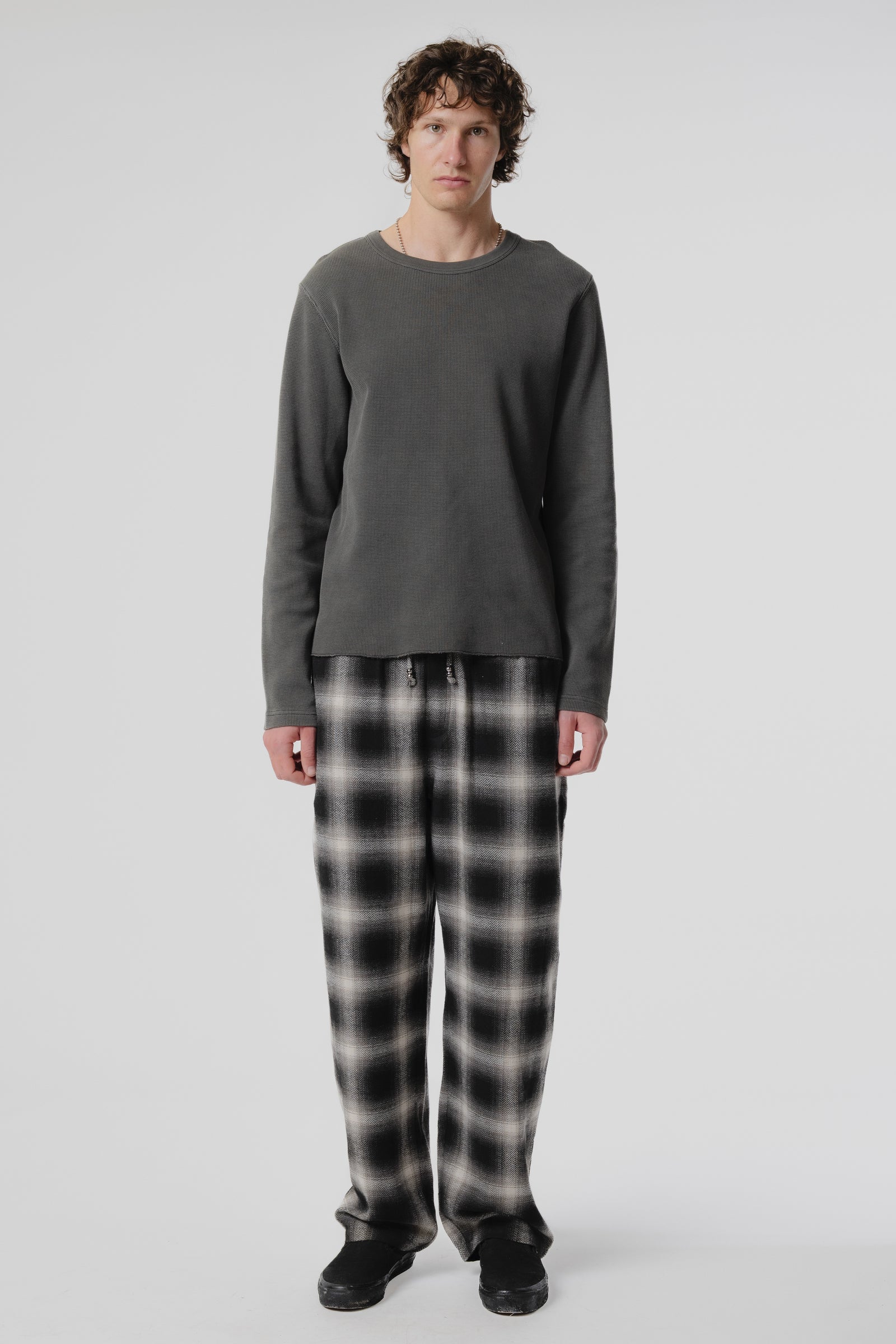 Baggy Pant - Black/Plaid