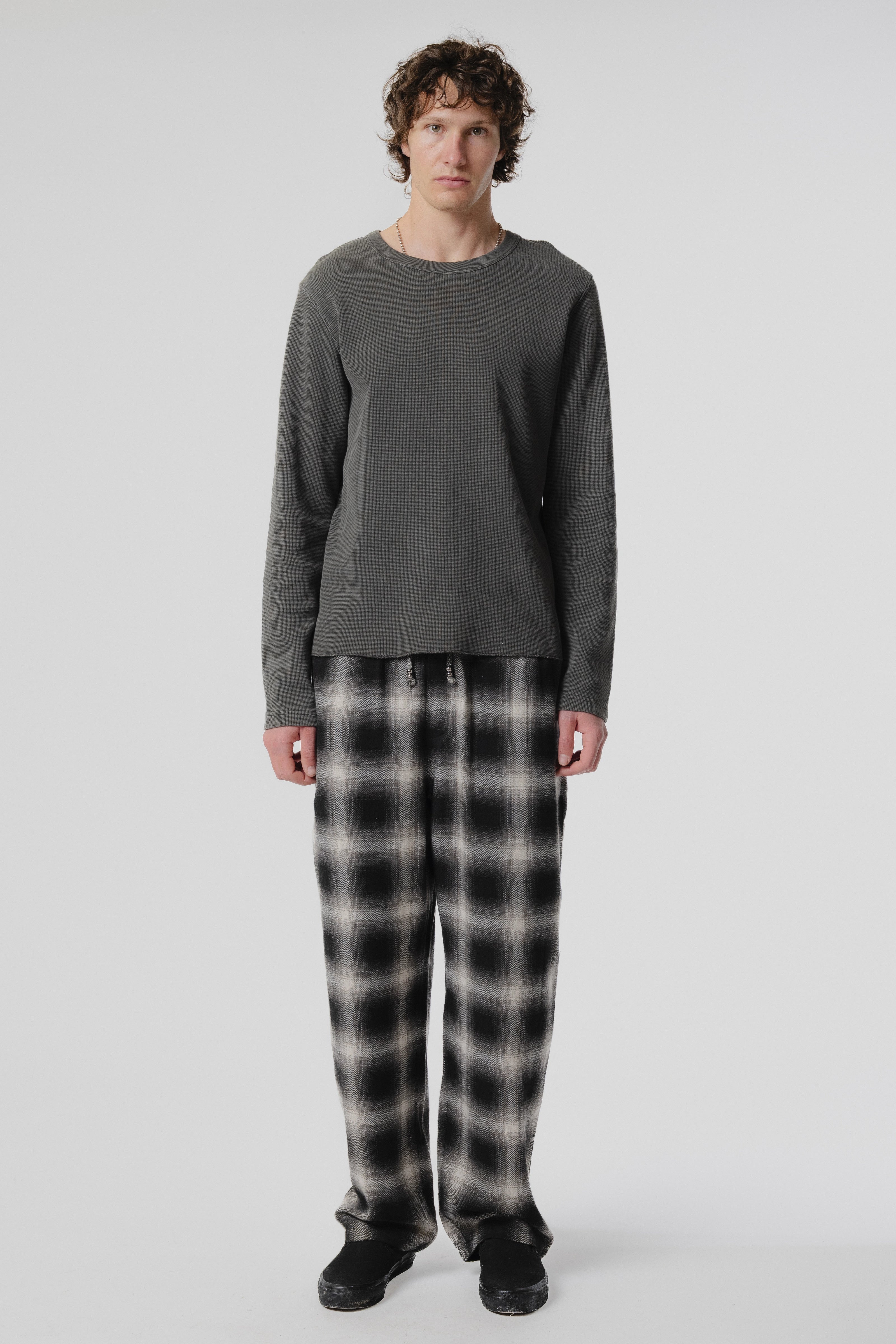 Baggy Pant - Black/Plaid