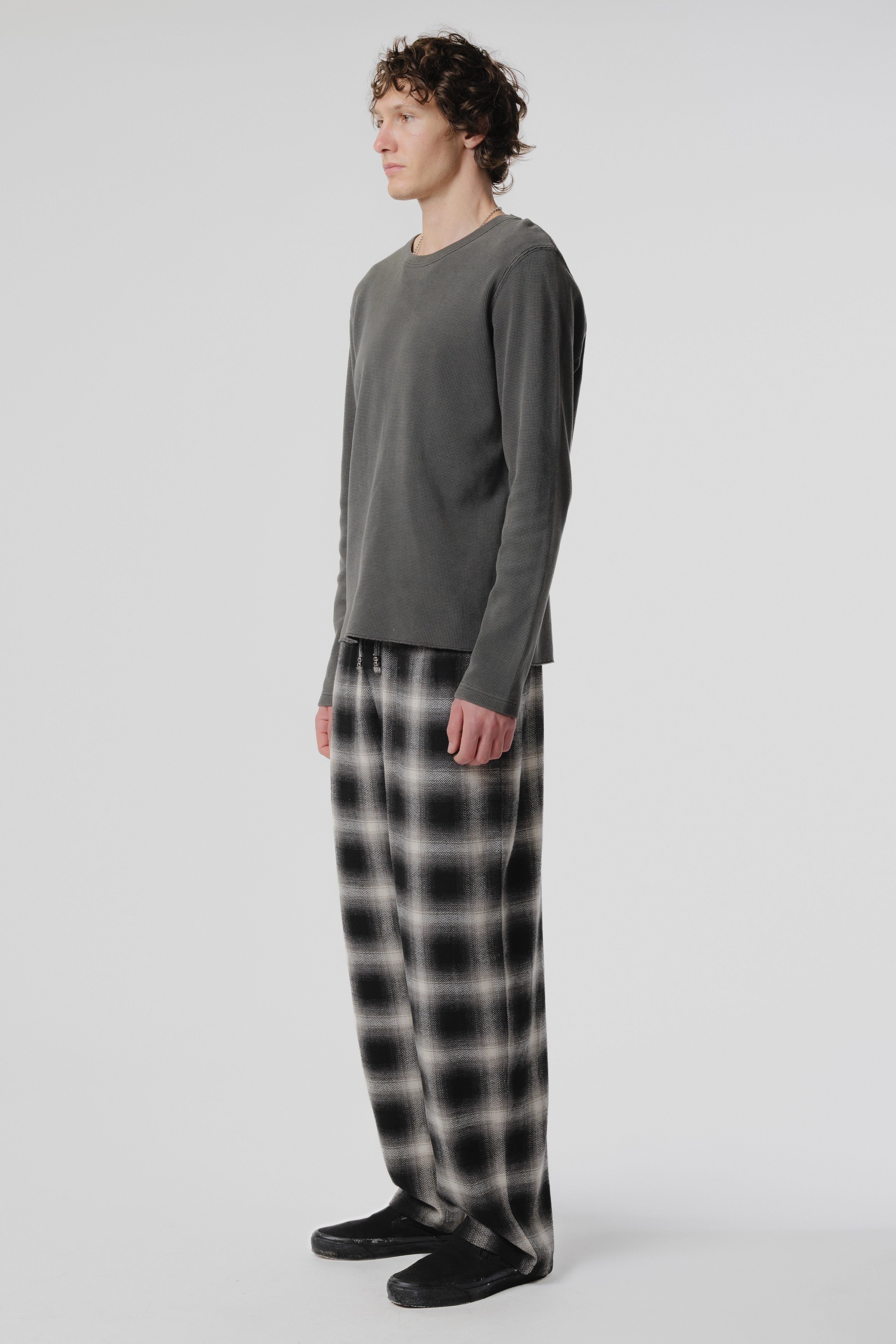 Baggy Pant - Black/Plaid