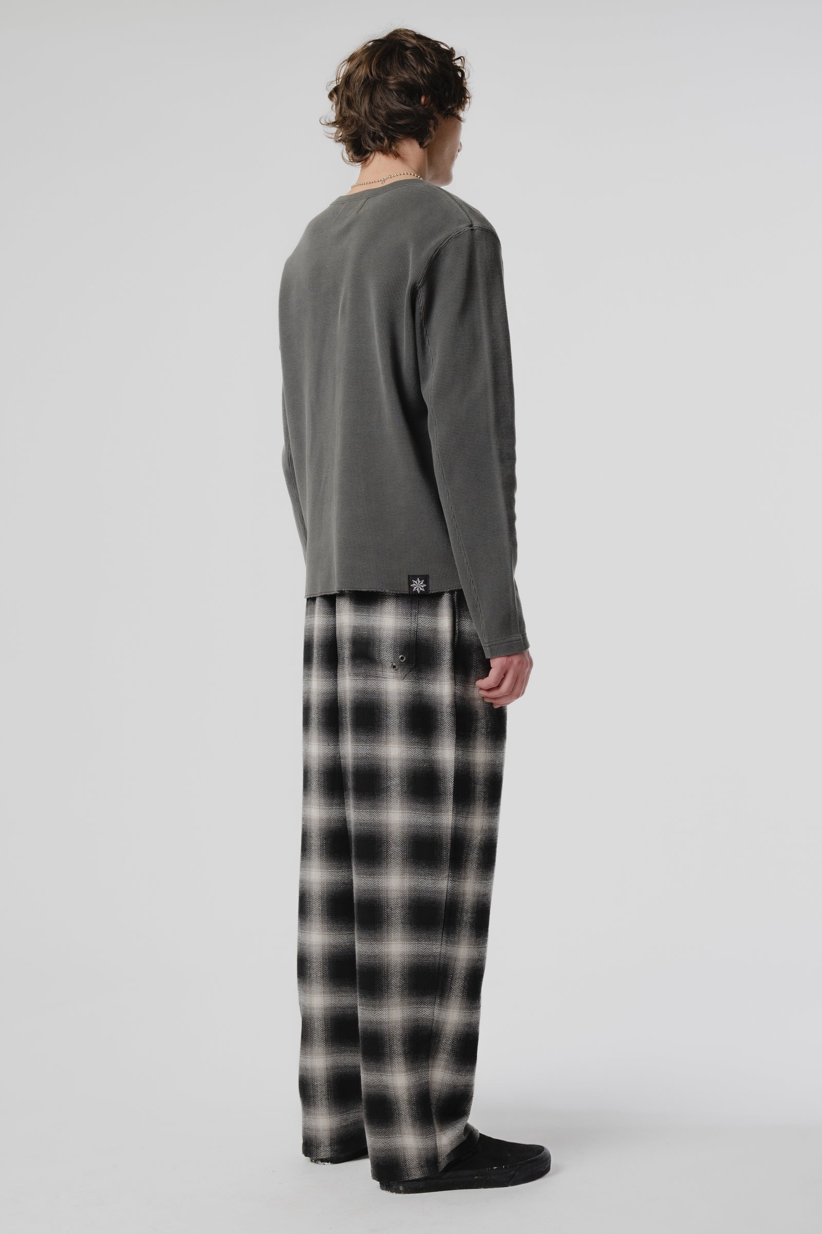 Baggy Pant - Black/Plaid