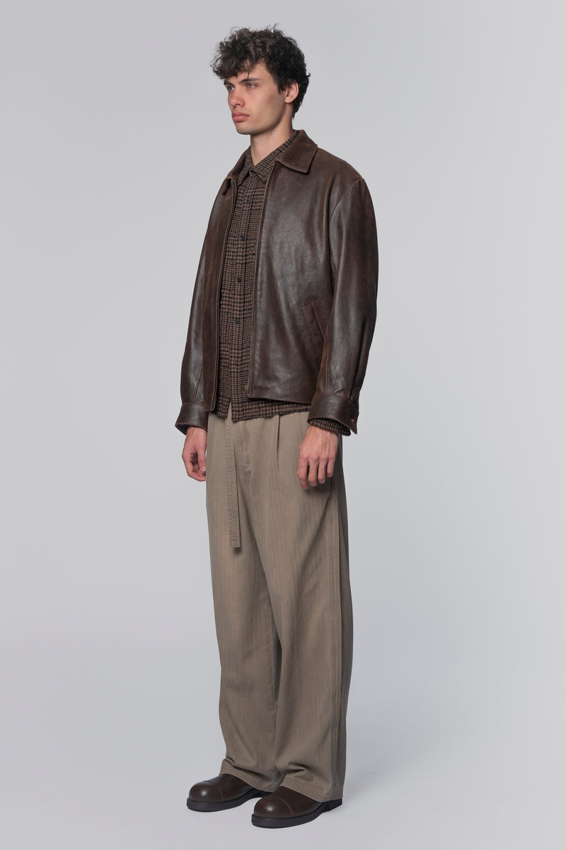 BANK JACKET - BROWN