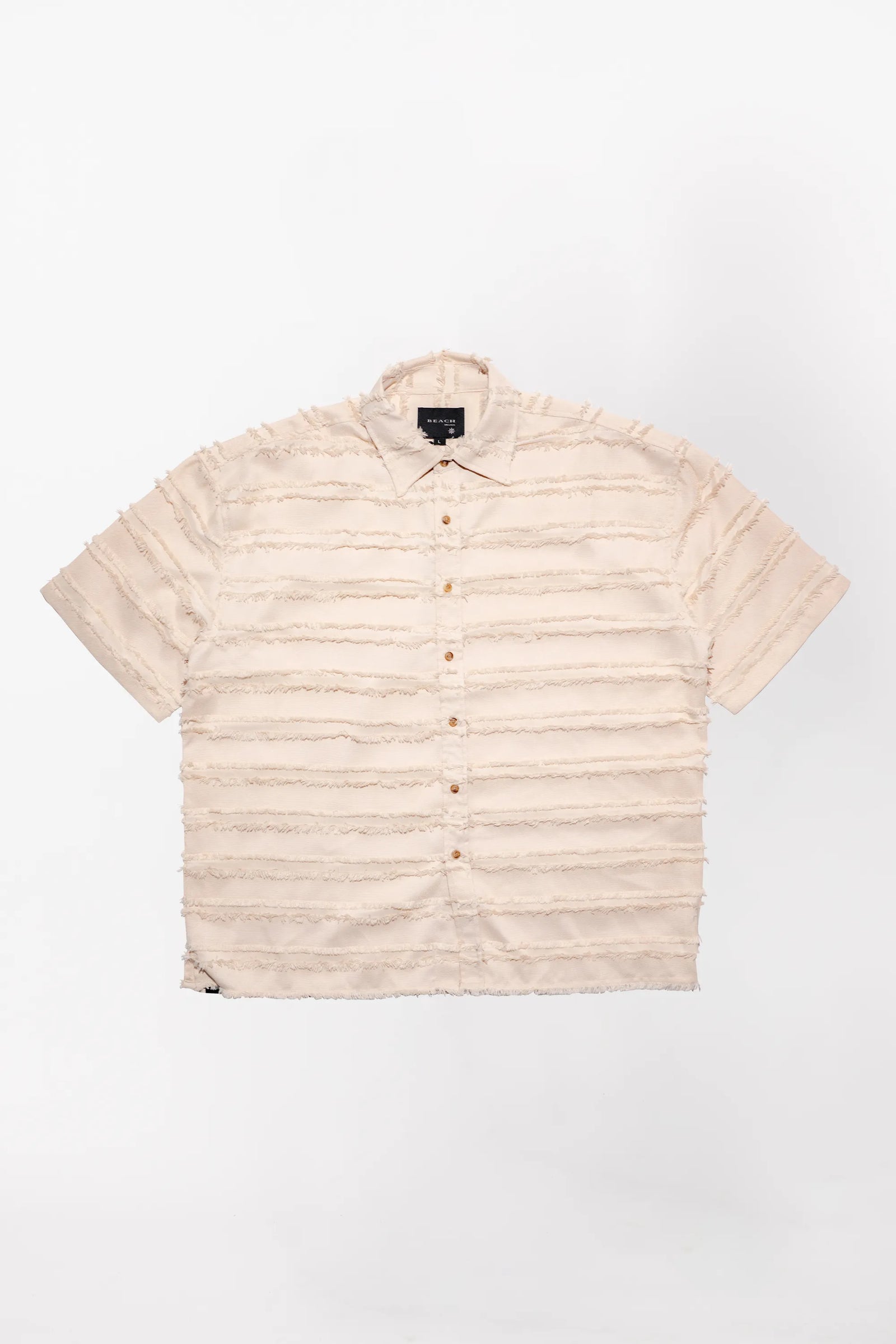 Boxy SS Shirt Bone designed by Beach Brains on a white background