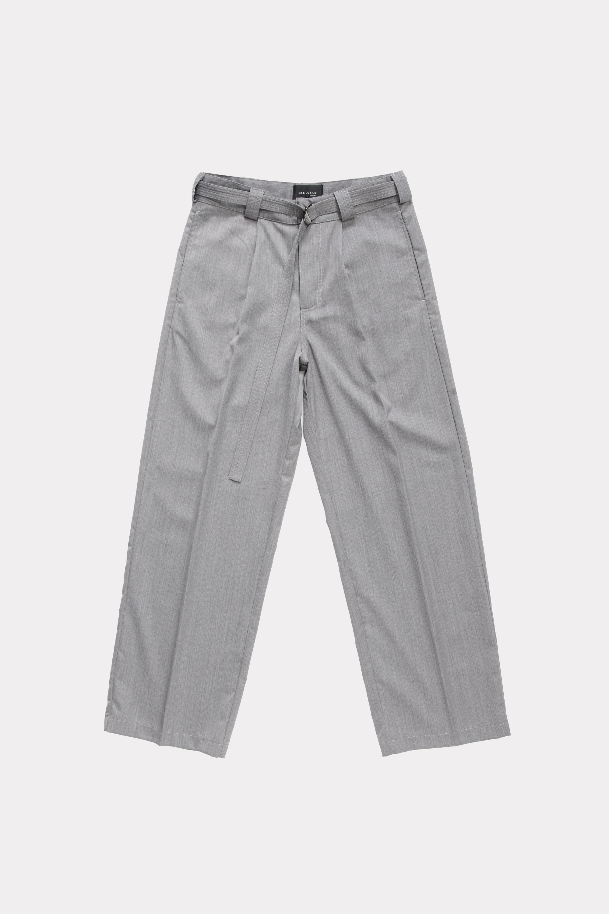 Grey trousers on a white background