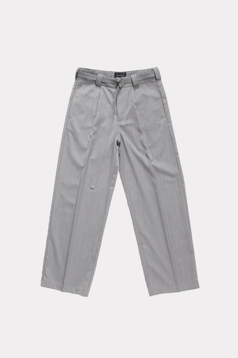 Grey trousers on a white background