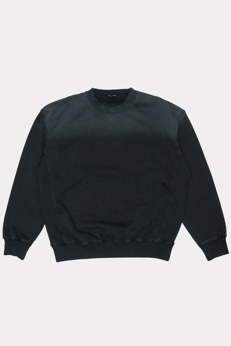 Black sweatshirt on a light grey background