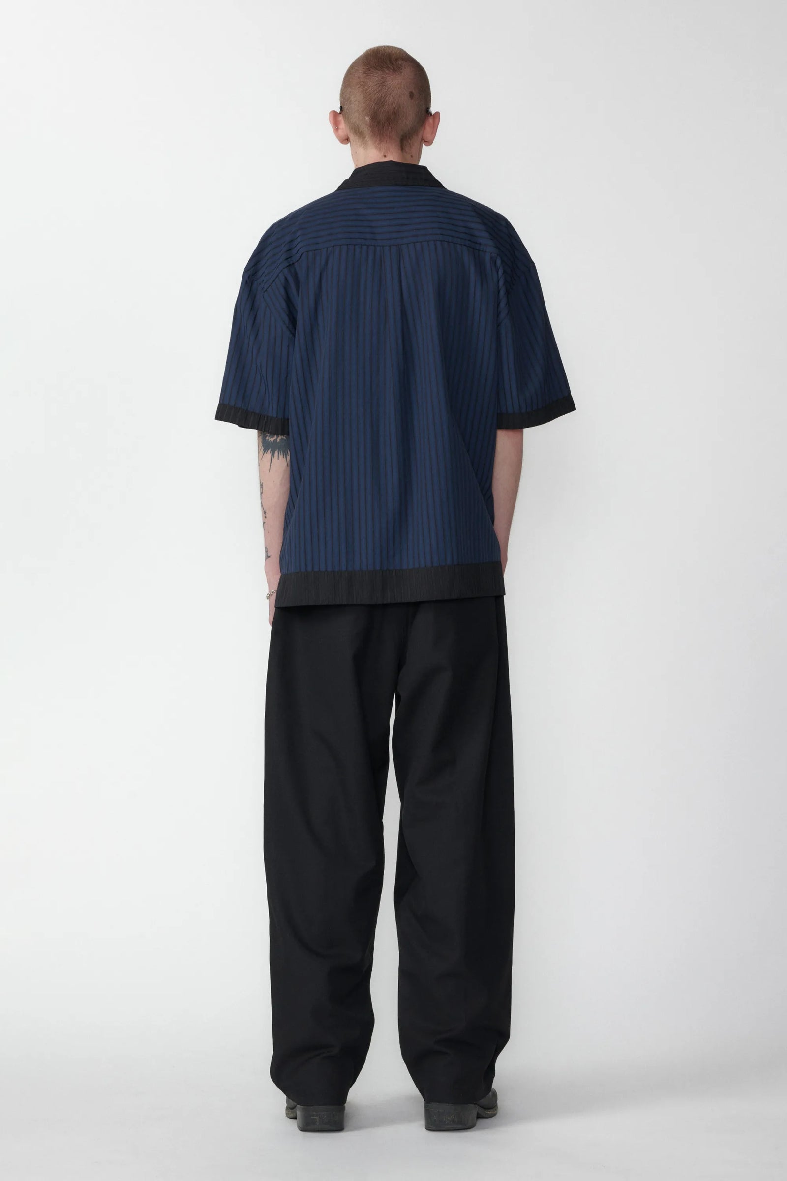Two Tone Shirt - Navy/Black