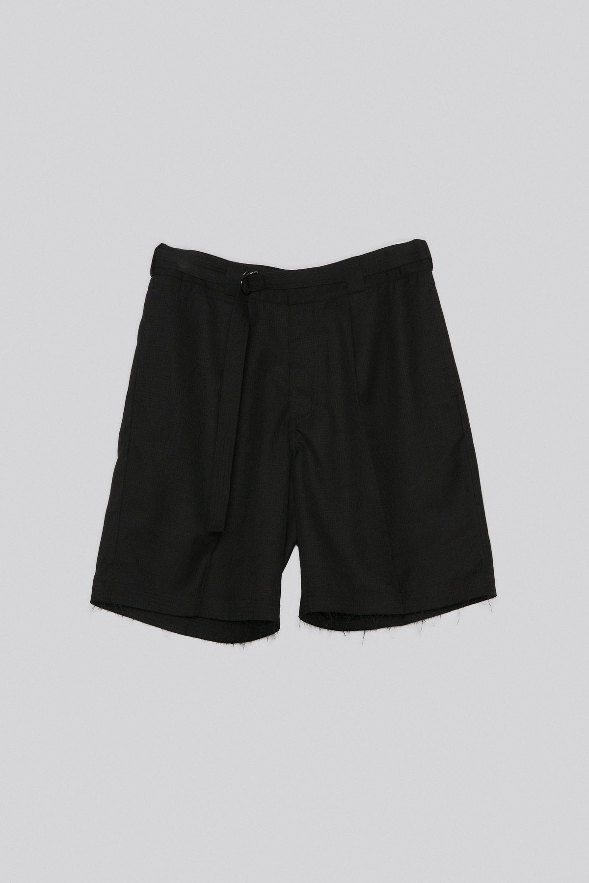 CUT SHORT - BLACK PLAID