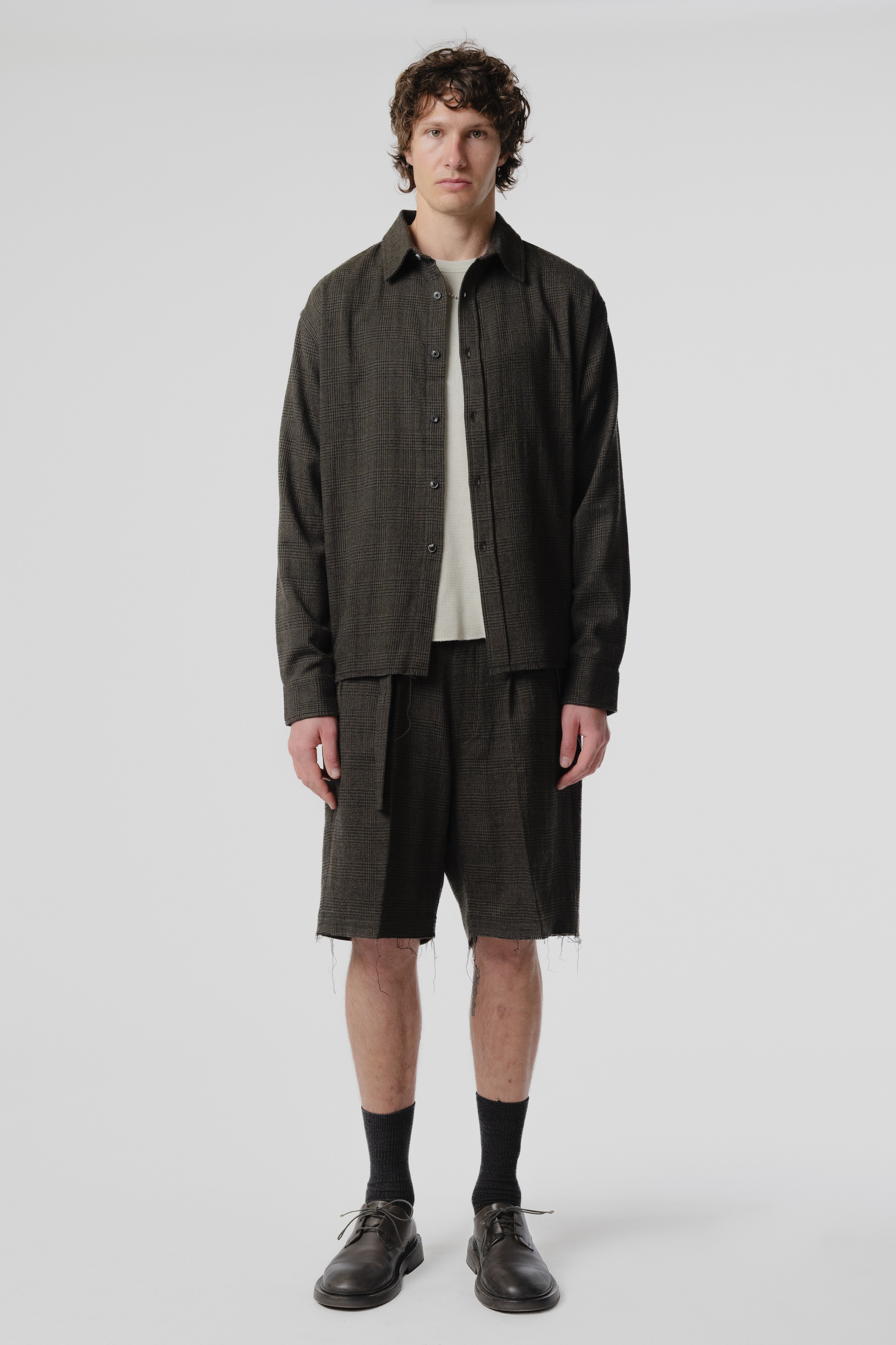 Cut Short - Green/Black Plaid