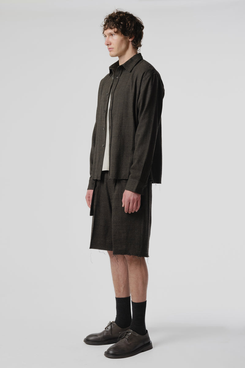 Cut Short - Green/Black Plaid