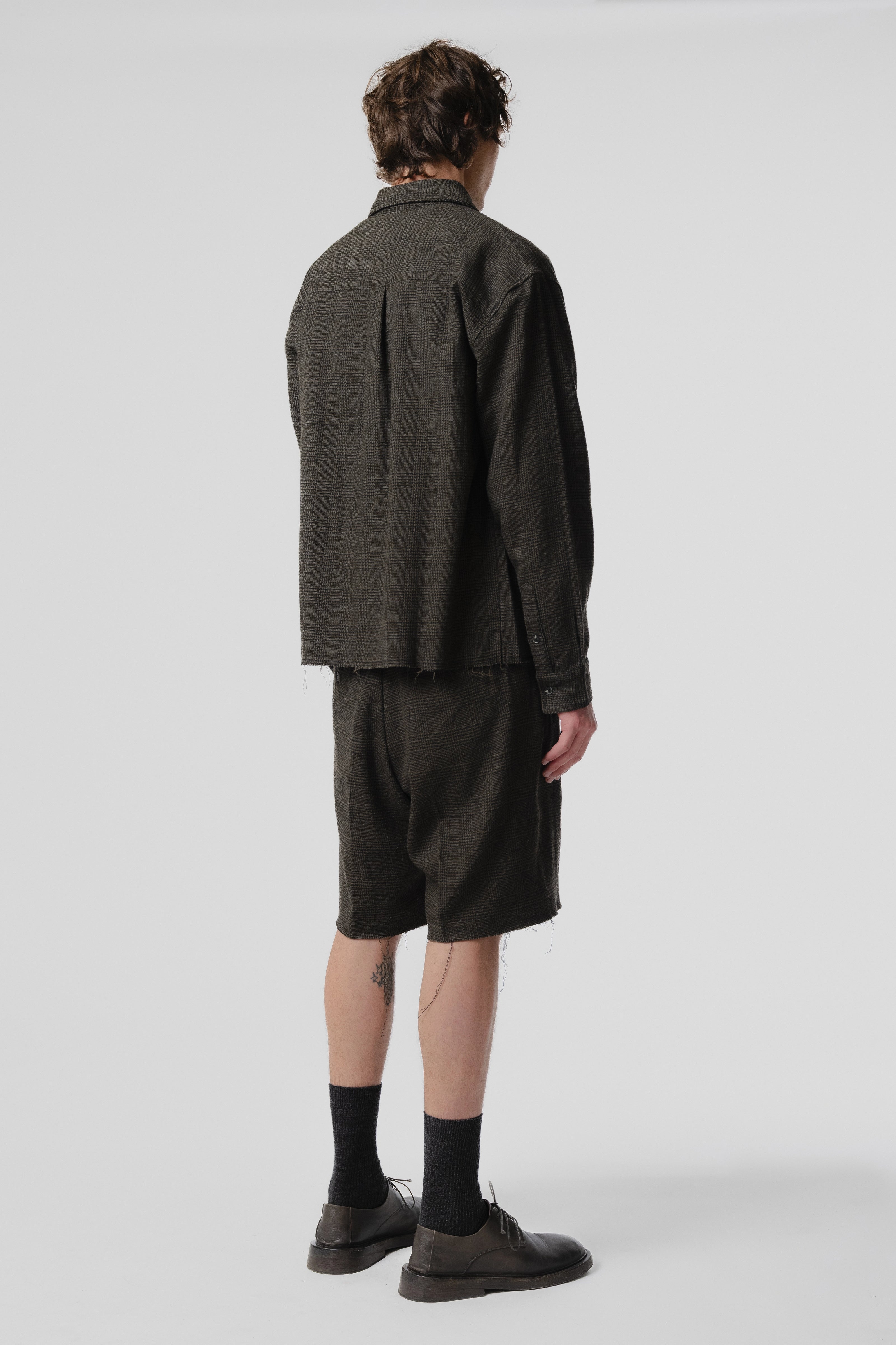 Cut Short - Green/Black Plaid