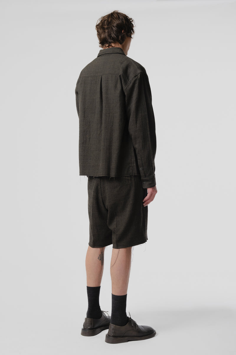 Cut Short - Green/Black Plaid