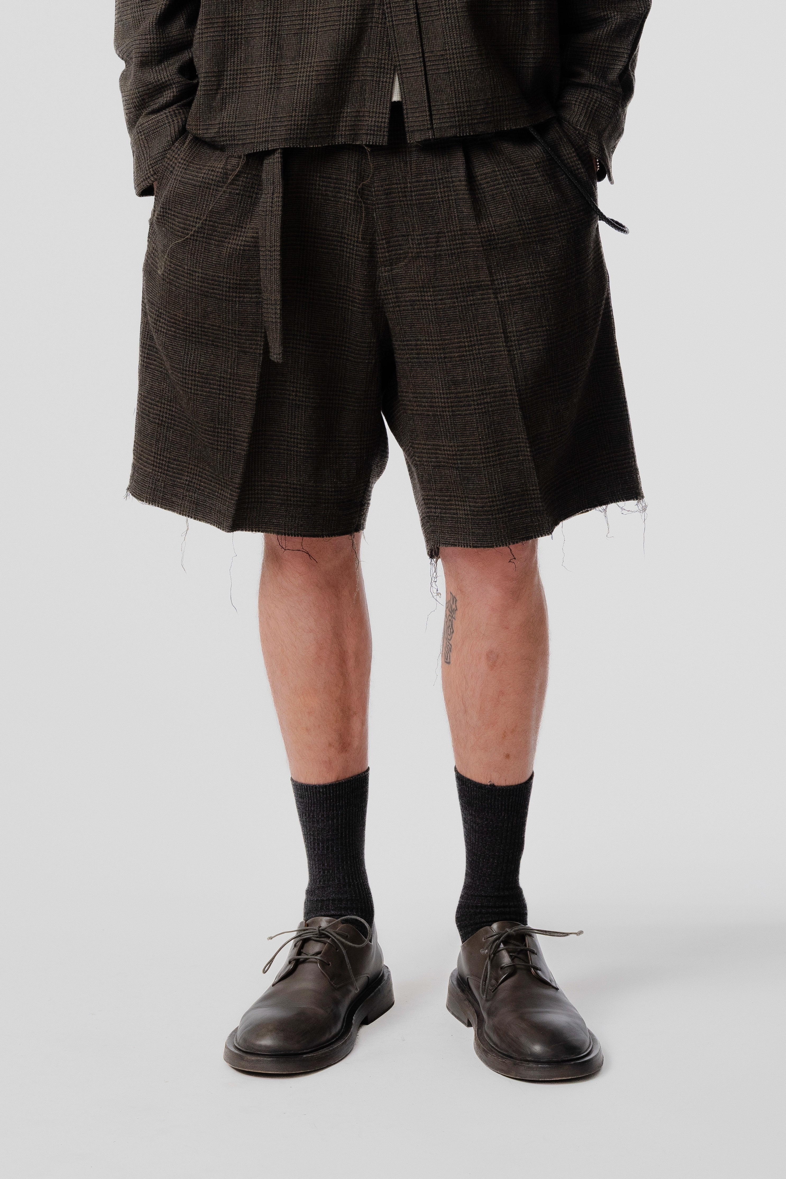 Cut Short - Green/Black Plaid