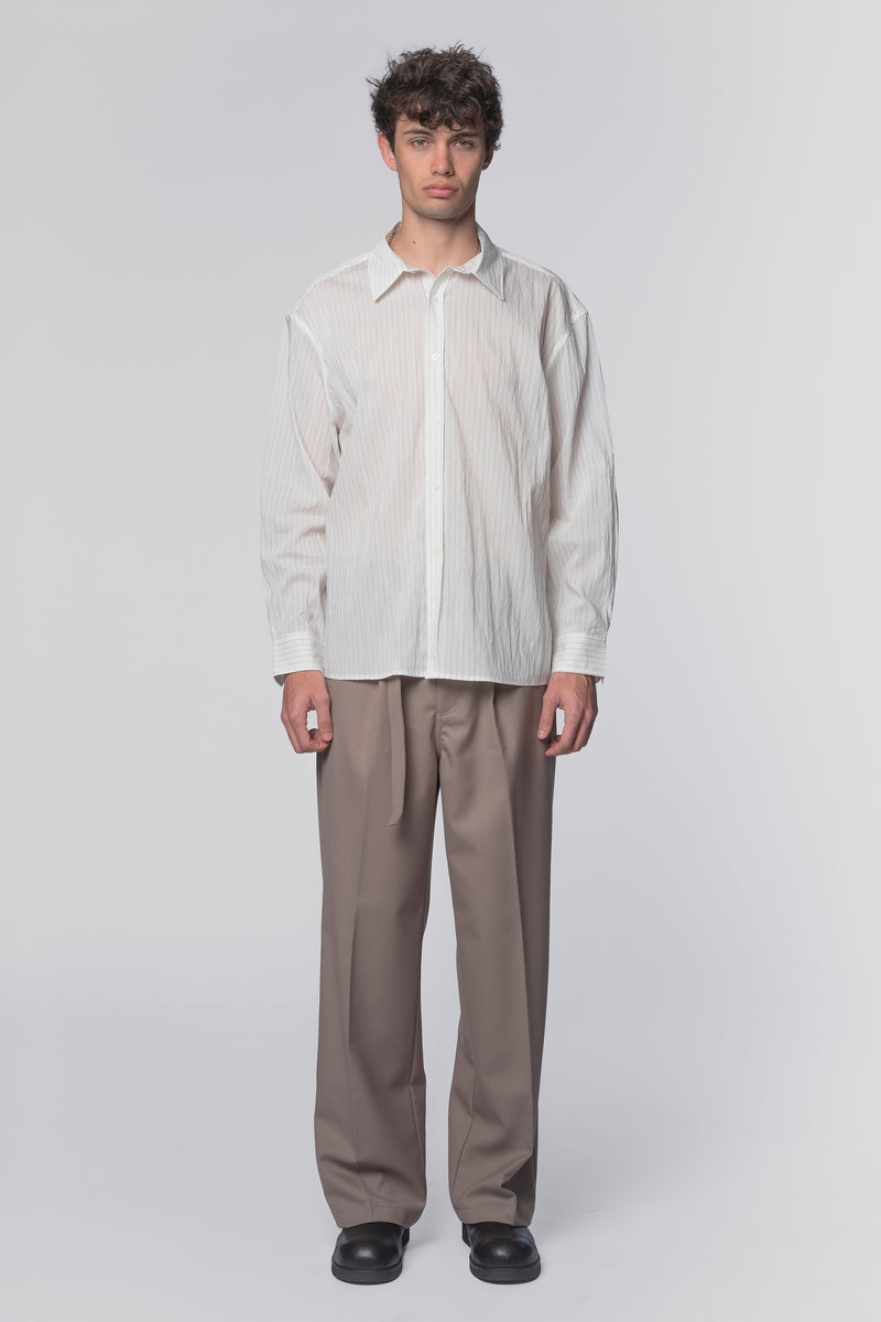 DROP LS SHIRT - WHITE STRIPE