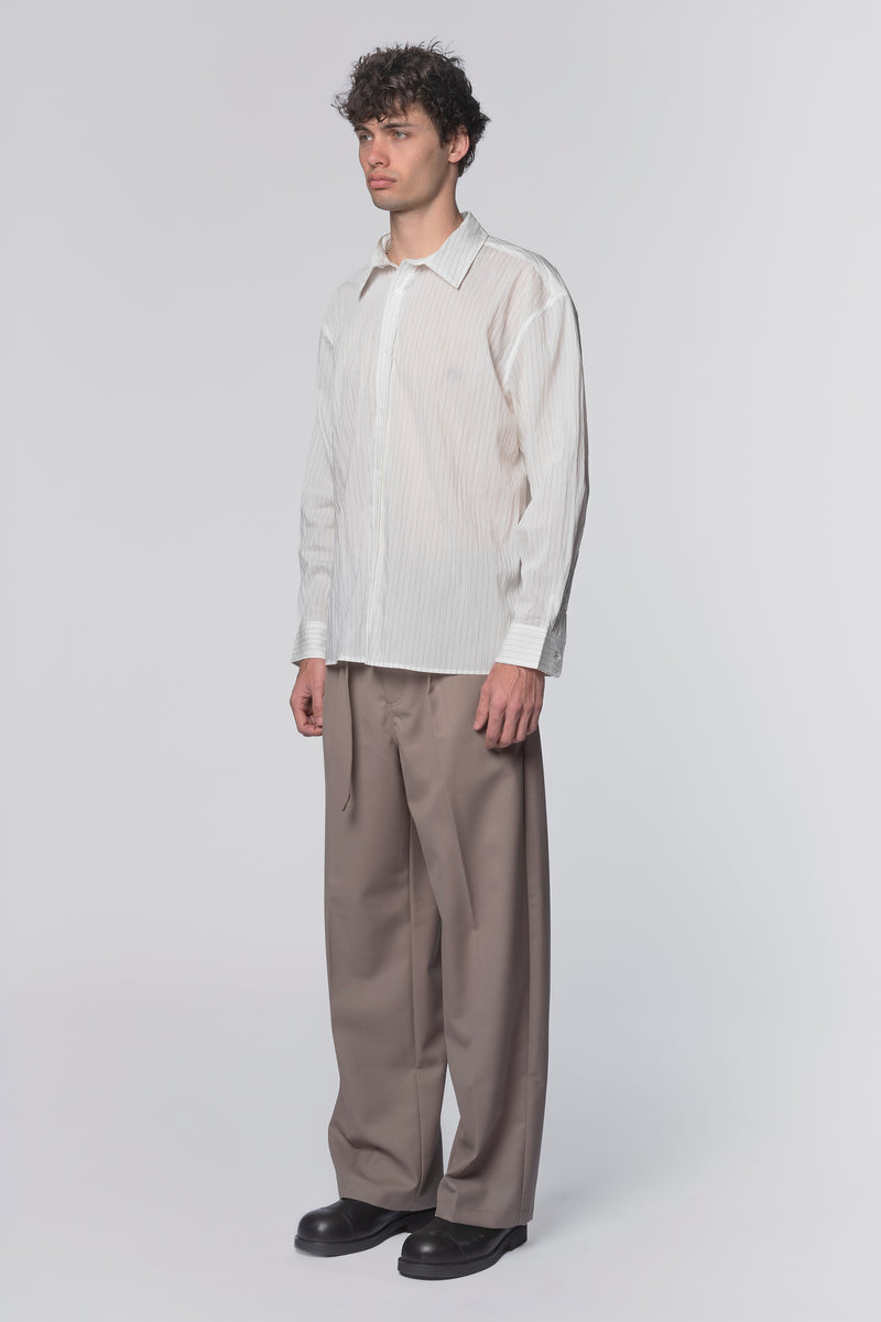 DROP LS SHIRT - WHITE STRIPE