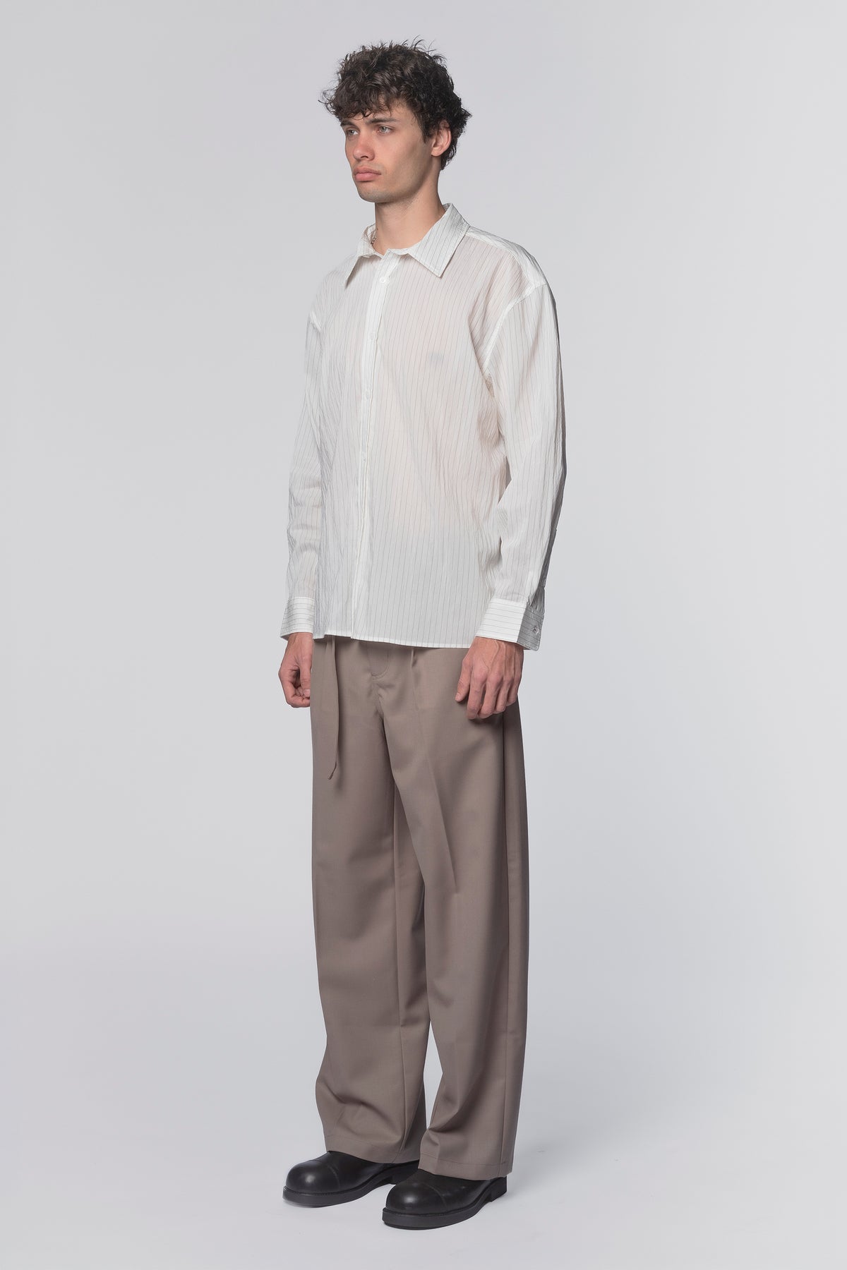 DROP LS SHIRT - WHITE STRIPE