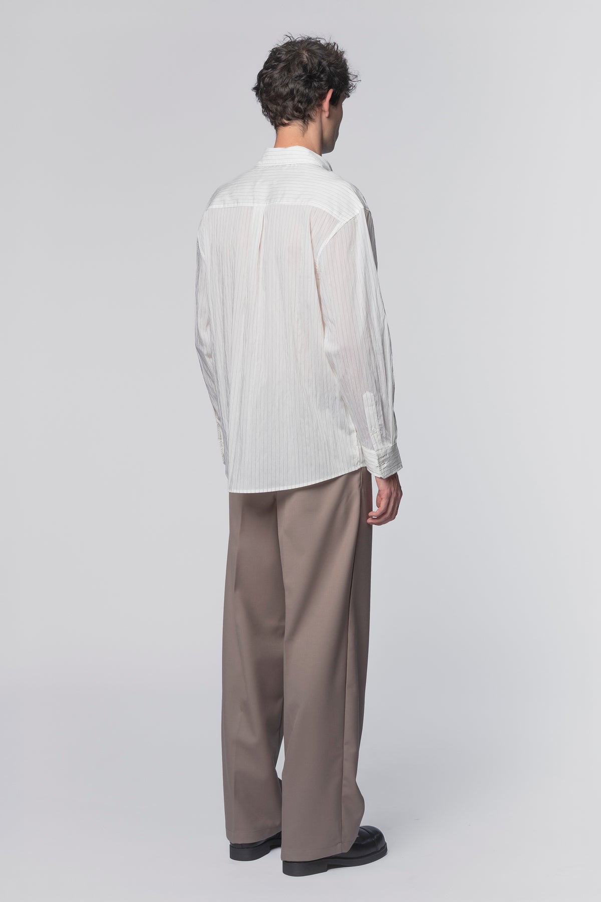 DROP LS SHIRT - WHITE STRIPE