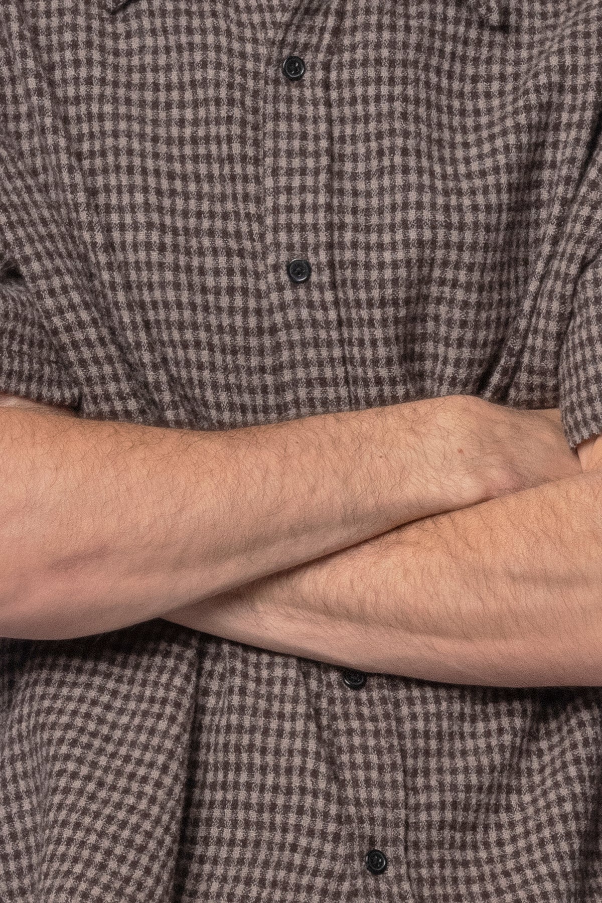 DROP SS SHIRT - BROWN CHECK