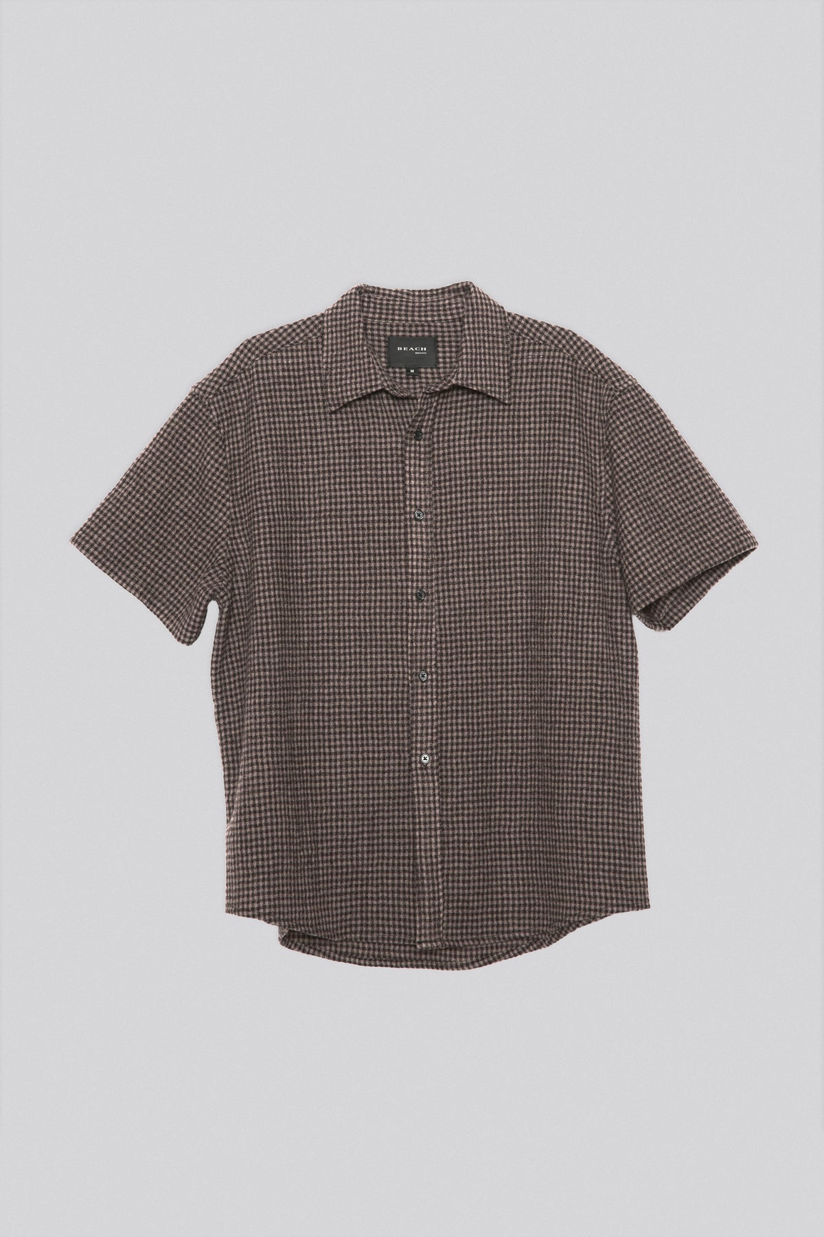 DROP SS SHIRT - BROWN CHECK