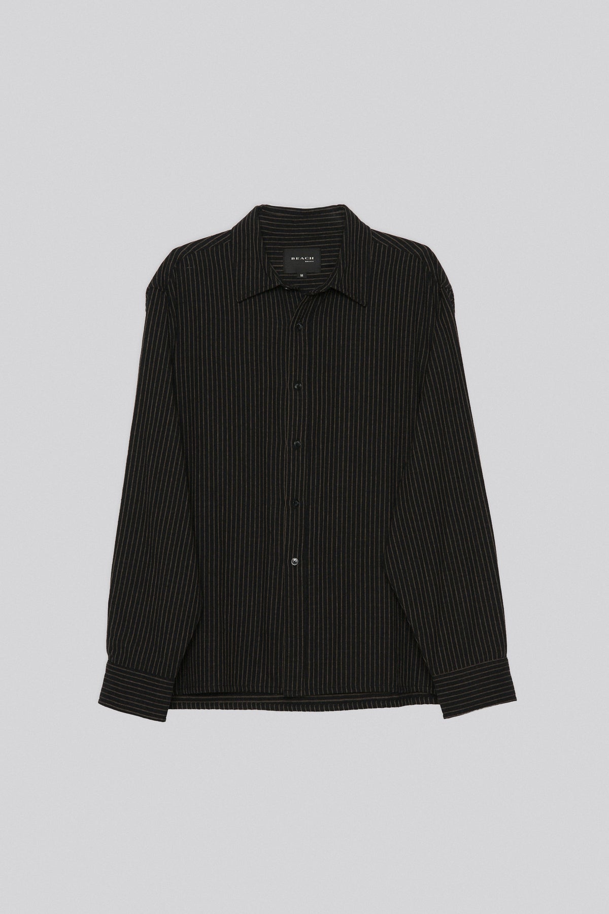 HOLD LS SHIRT - BLACK/TAN STRIPE