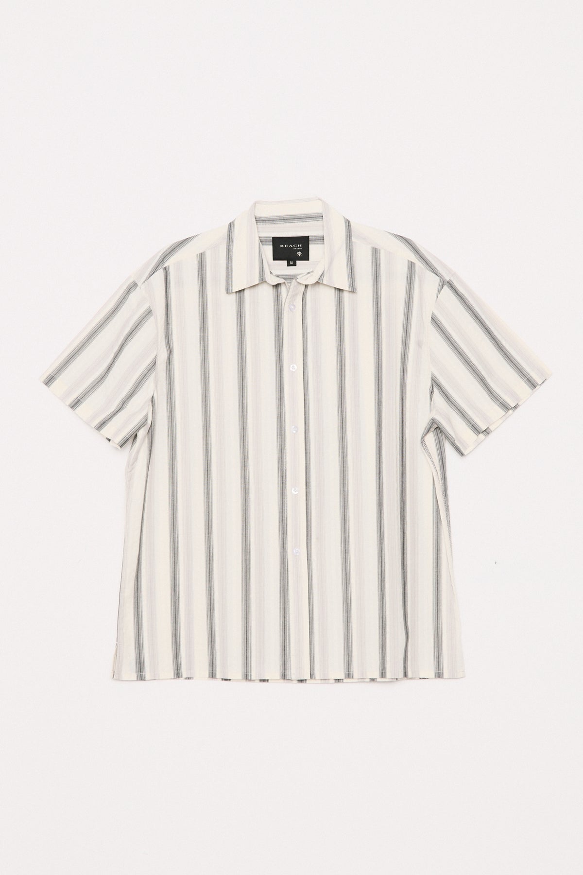 HOLD SS SHIRT - GREY/WHITE STRIPE