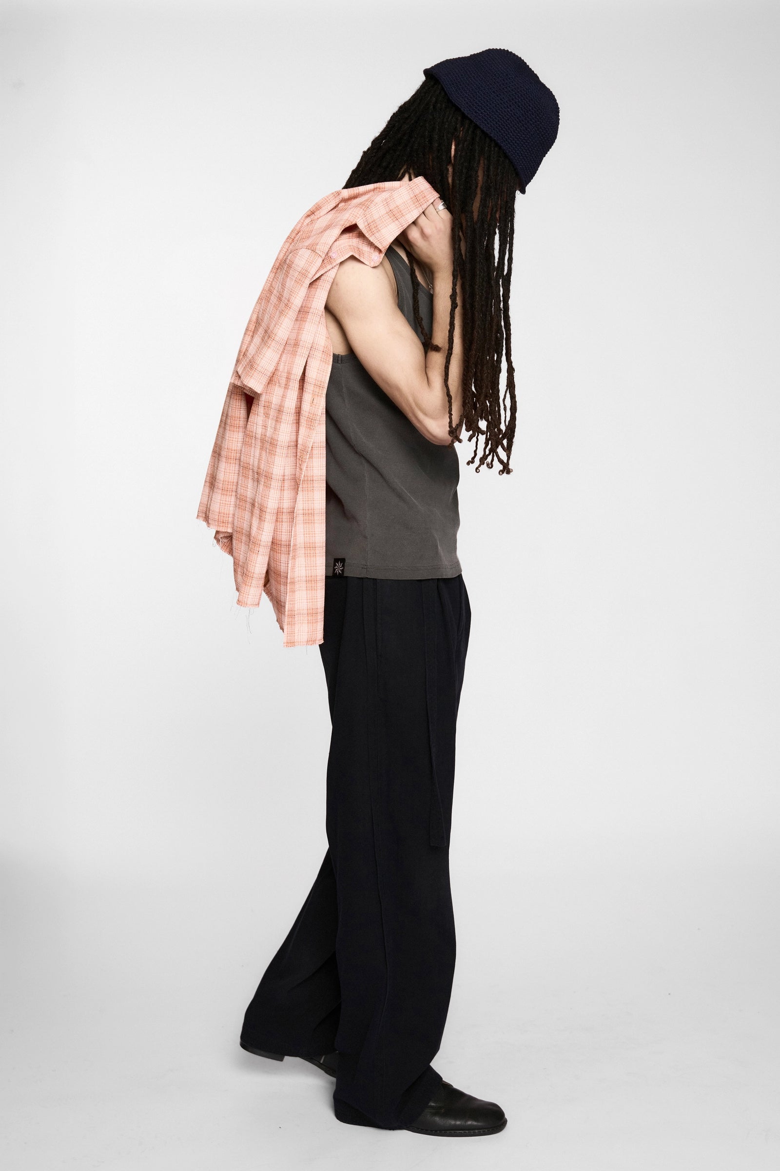 Hold SS Shirt - Orange Check
