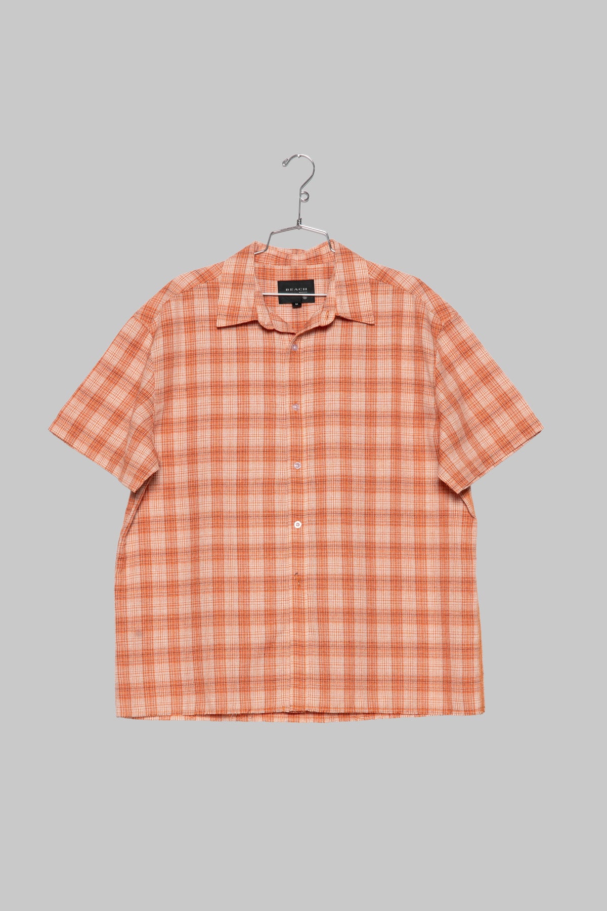 Hold SS Shirt - Orange Check