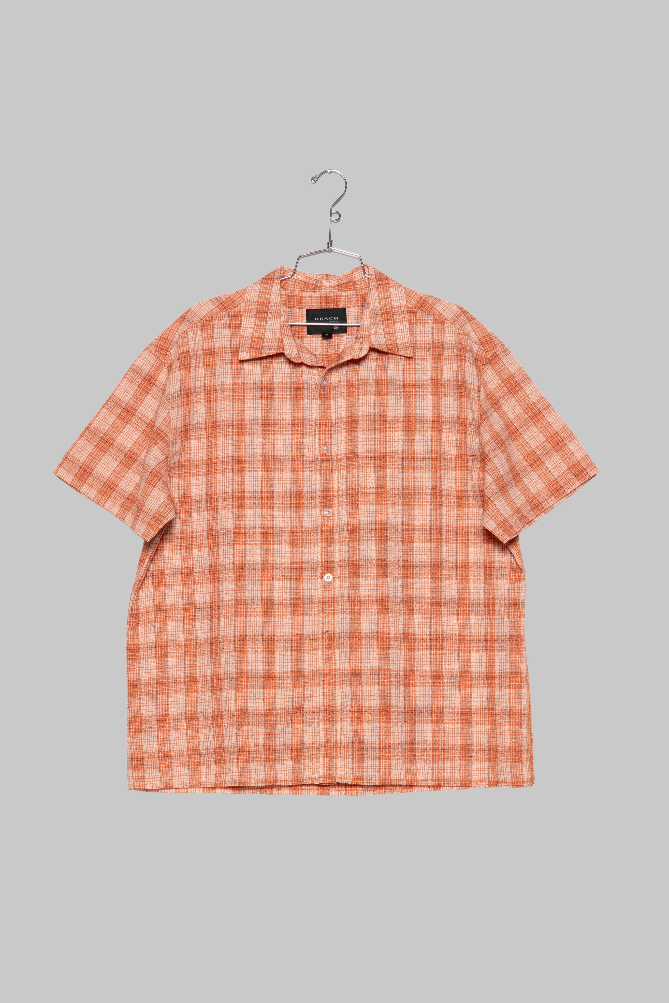 Hold SS Shirt - Orange Check